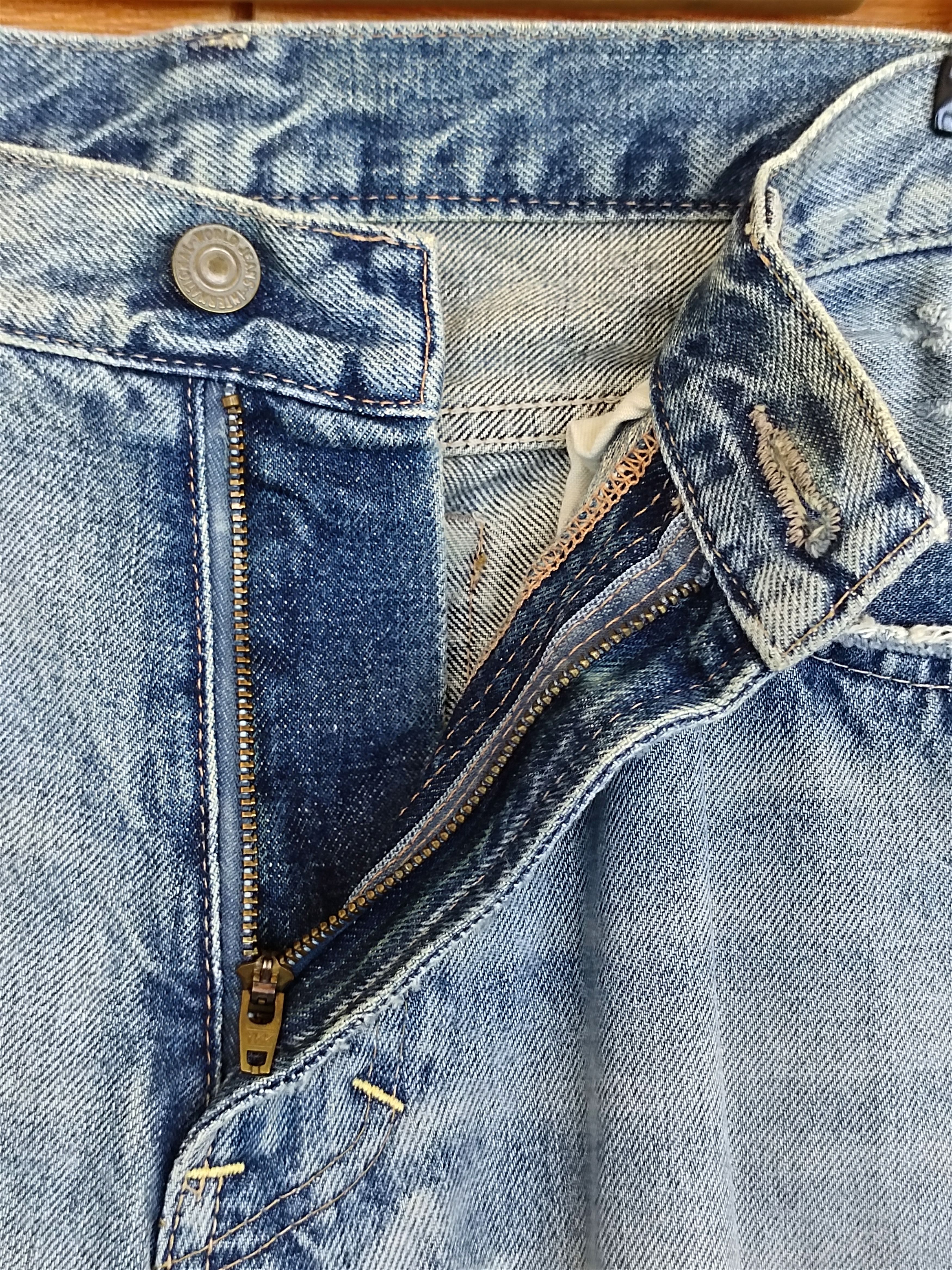 Hysteric Glamour Slang From Chaos By Rna Inc Painted Distressed Denim Pants Size US 32 / EU 48 - 17 Thumbnail