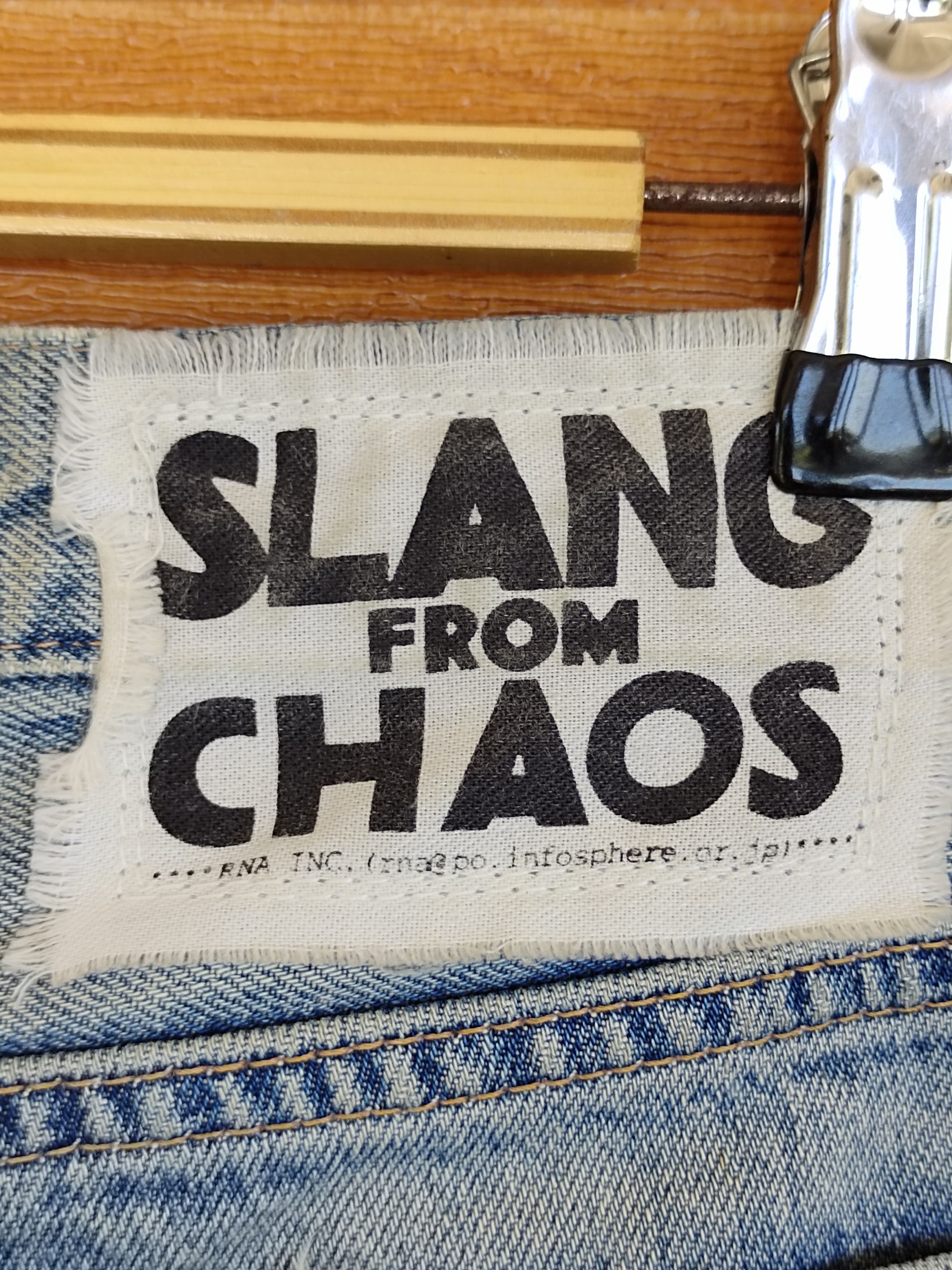 Hysteric Glamour Slang From Chaos By Rna Inc Painted Distressed Denim Pants Size US 32 / EU 48 - 11 Thumbnail