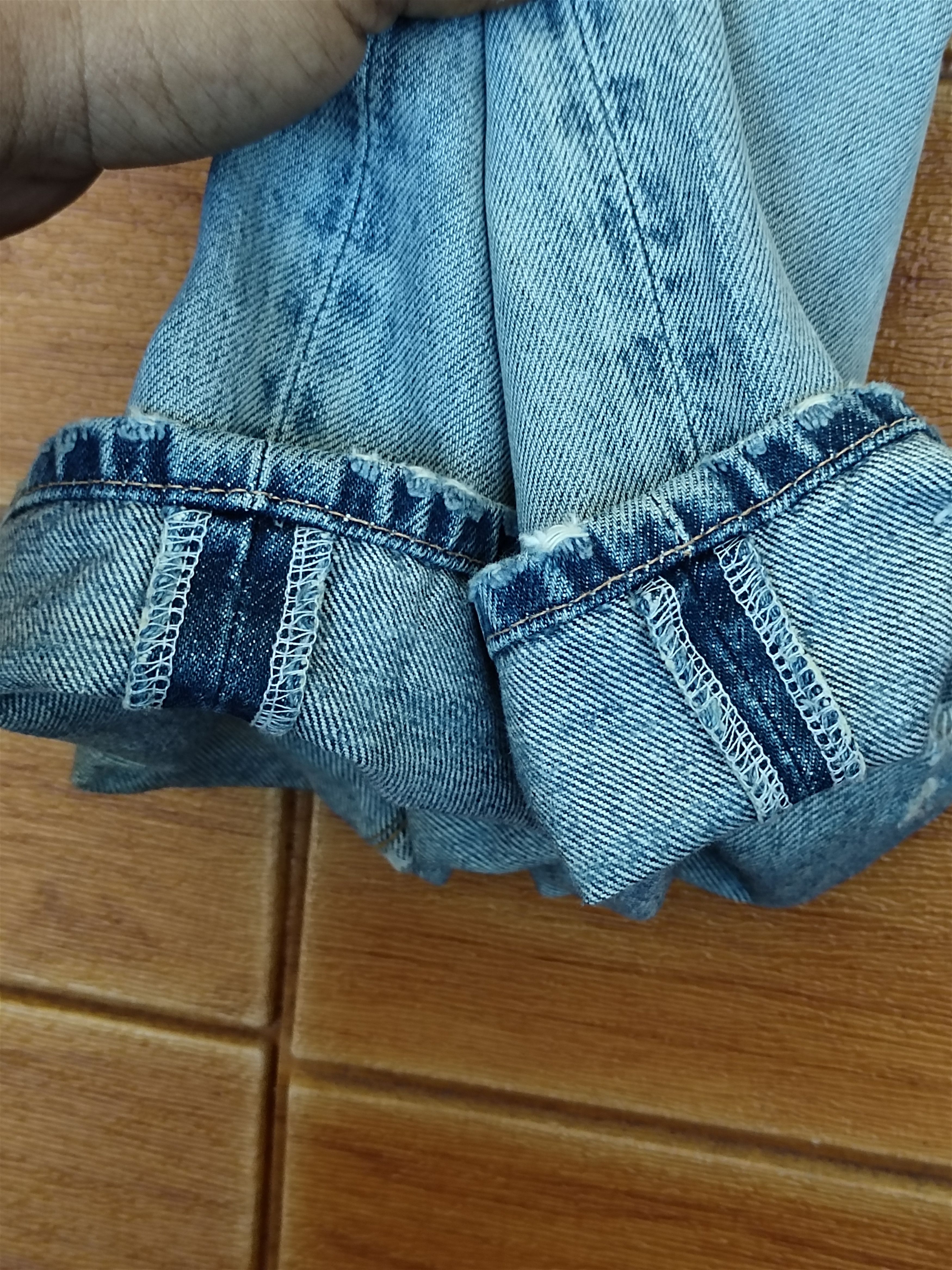 Hysteric Glamour Slang From Chaos By Rna Inc Painted Distressed Denim Pants Size US 32 / EU 48 - 9 Thumbnail
