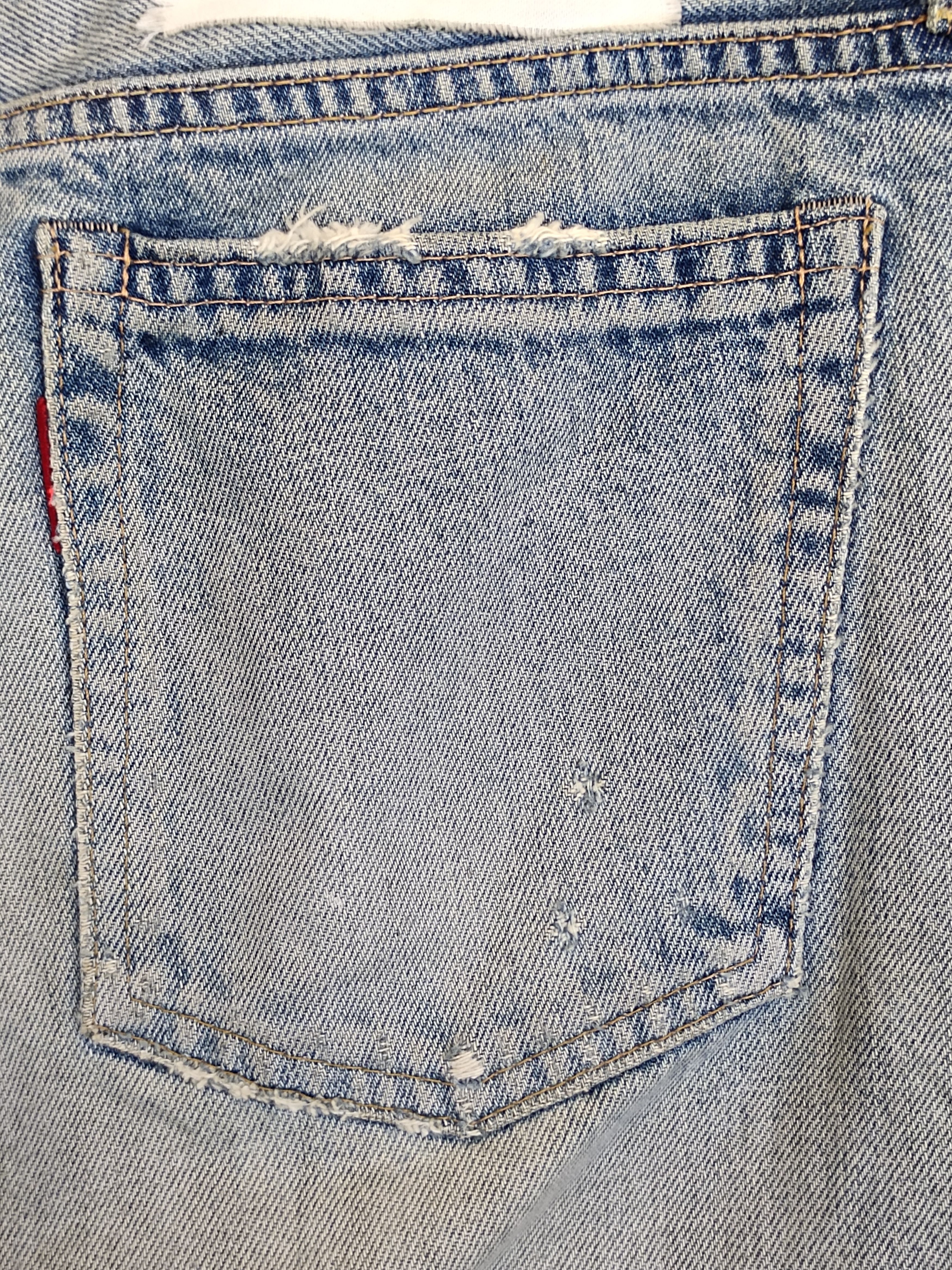 Hysteric Glamour Slang From Chaos By Rna Inc Painted Distressed Denim Pants Size US 32 / EU 48 - 12 Thumbnail