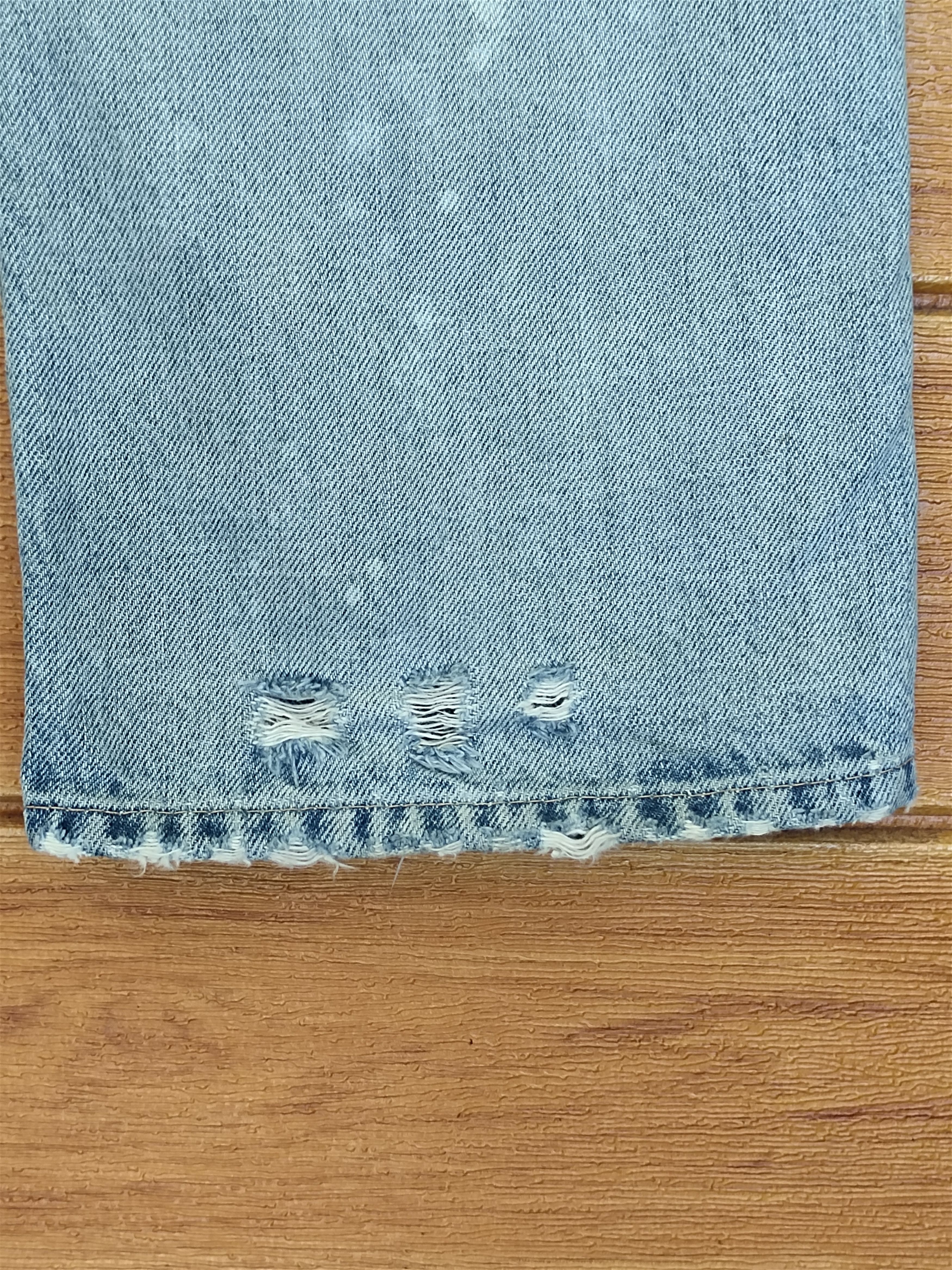 Hysteric Glamour Slang From Chaos By Rna Inc Painted Distressed Denim Pants Size US 32 / EU 48 - 14 Thumbnail