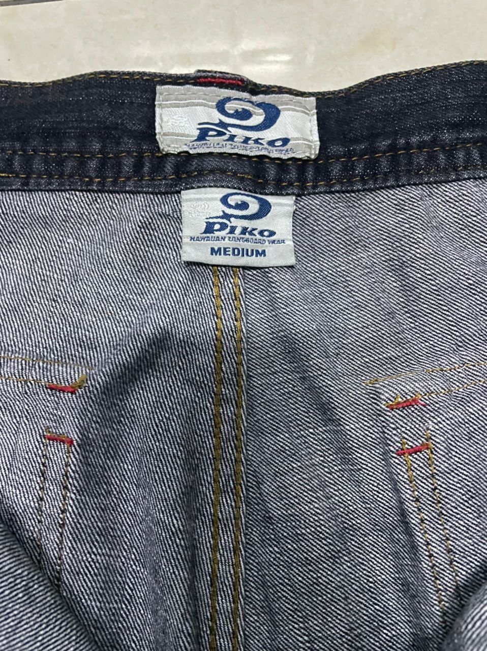 JNCO × Tribal Streetwear Vintage Piko Surf Cargo Denim Size US 28 / EU 44 - 13 Thumbnail
