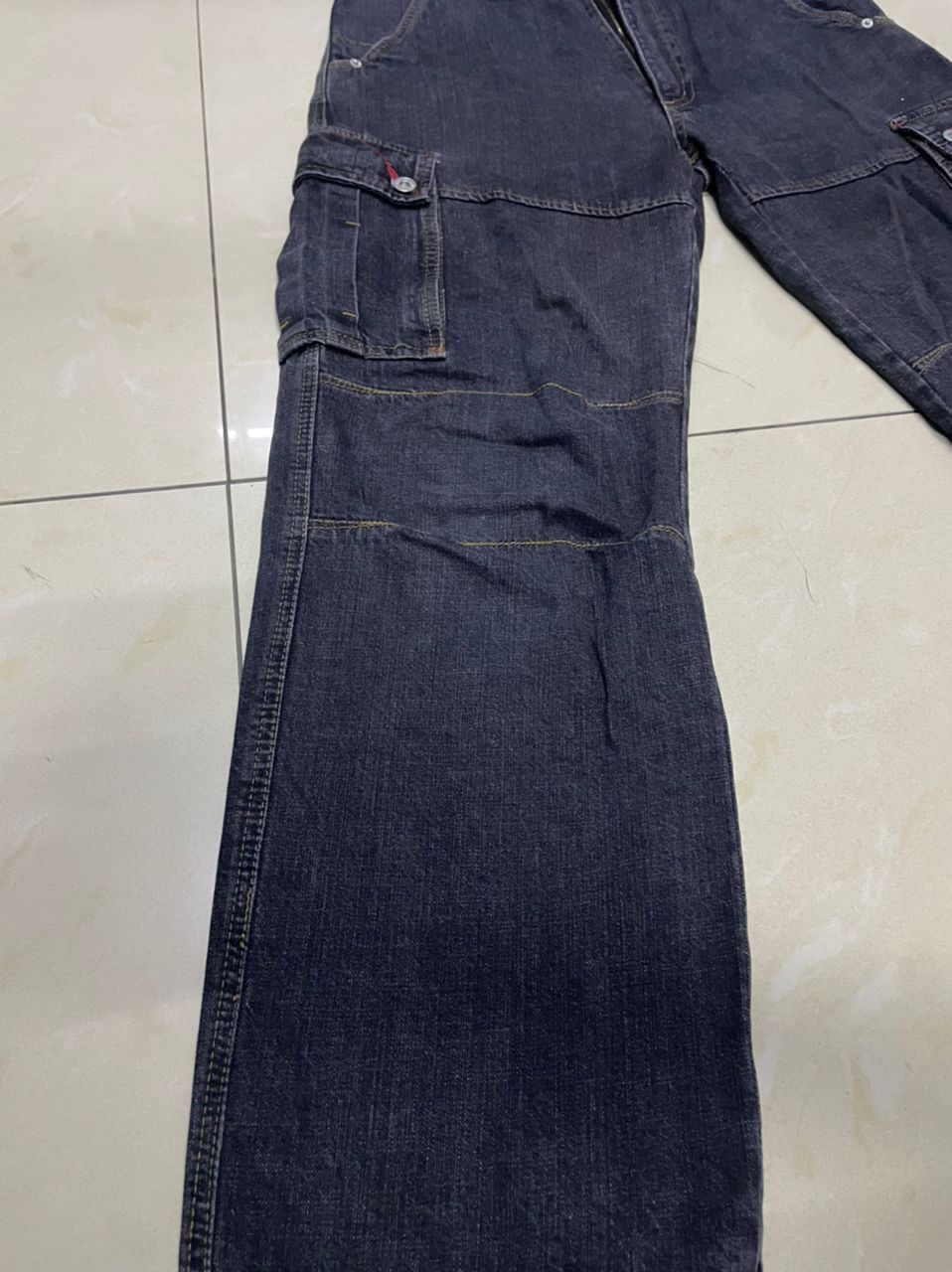 JNCO × Tribal Streetwear Vintage Piko Surf Cargo Denim Size US 28 / EU 44 - 3 Thumbnail