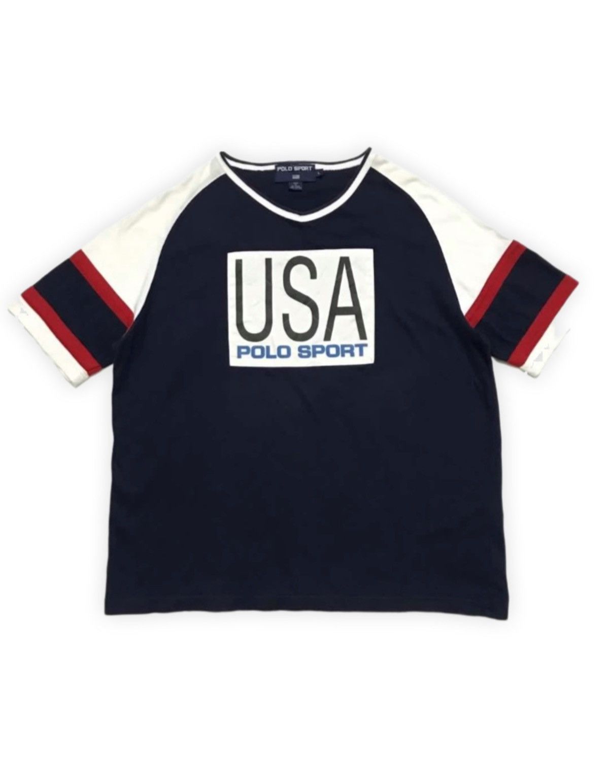 Vintage Polo Sport Usa Spellout Logo Shirt