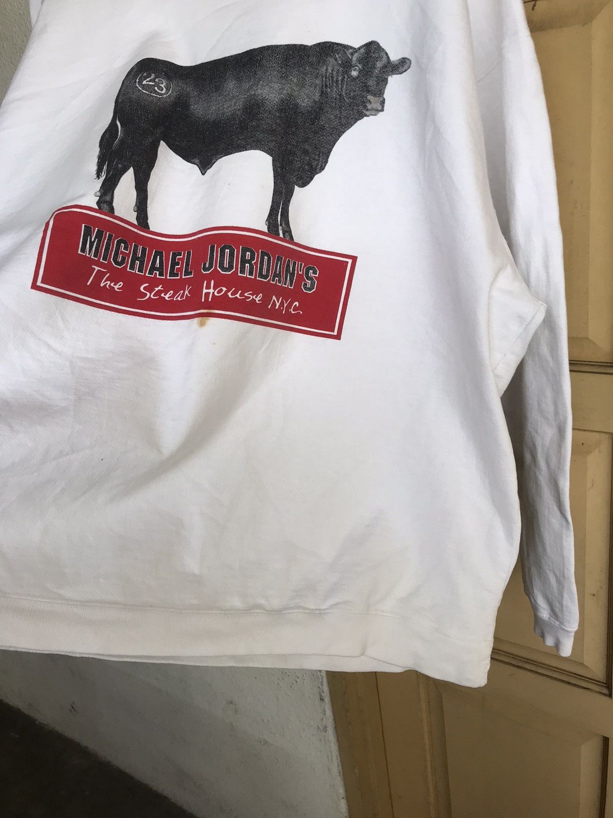 Jordan Brand Vintage Michael Jordan The Steak House Baggy Sweatshirt Size US XXL / EU 58 / 5 - 10 Thumbnail