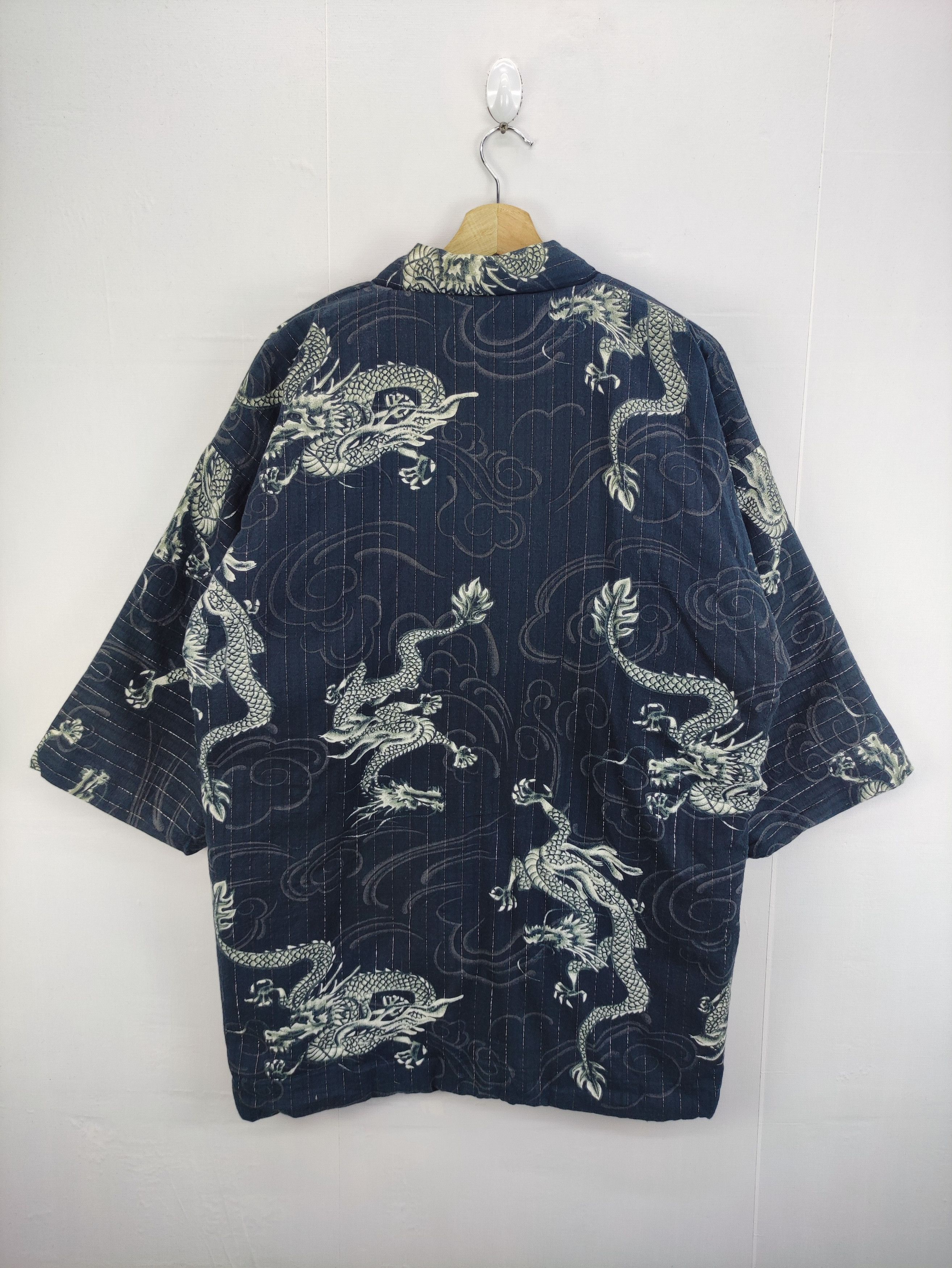 Japanese Brand Vintage kimono Cardigan Dragon Japanese Fullprint Size US M / EU 48-50 / 2 - 5 Thumbnail