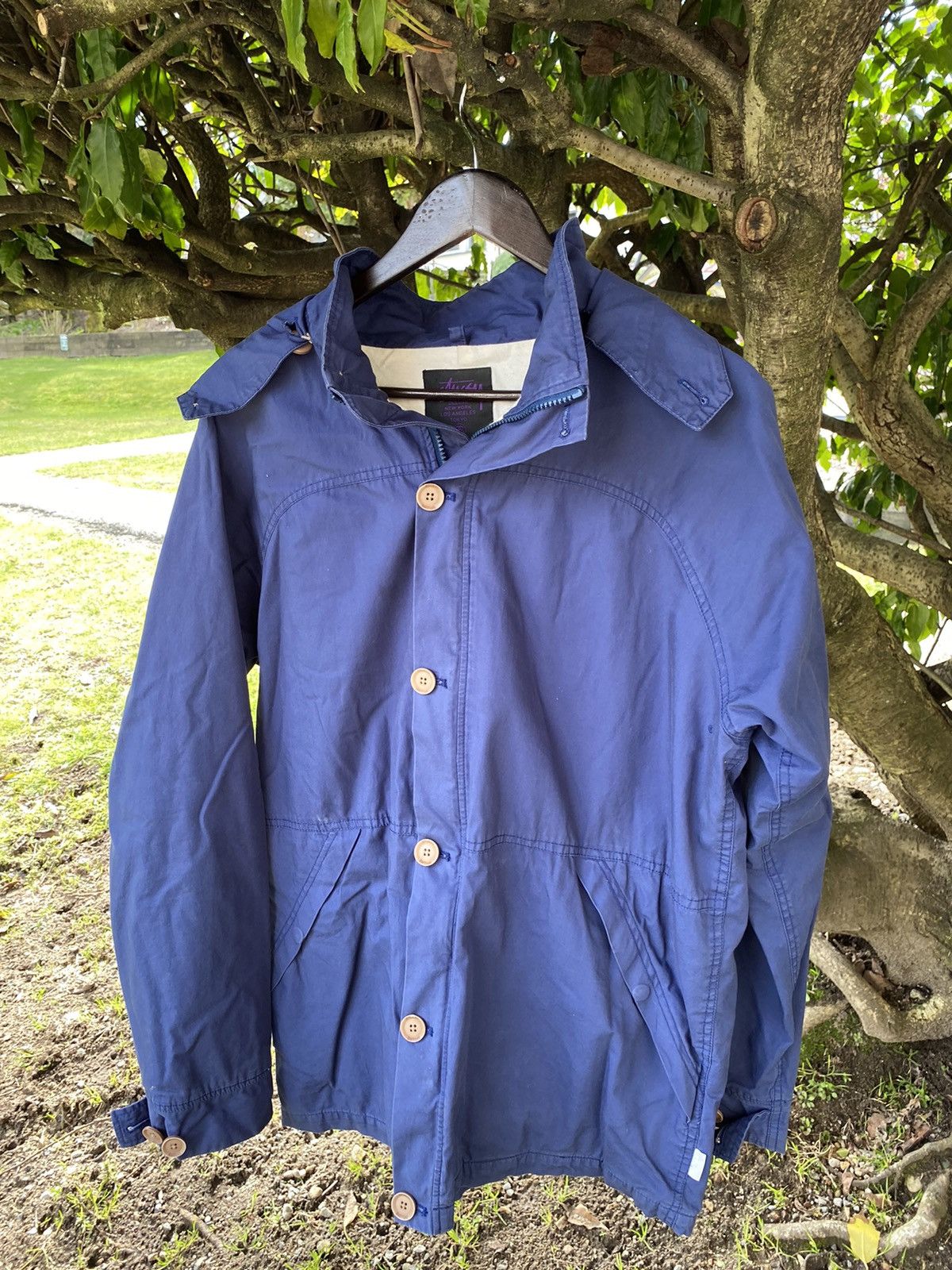 image of Stussy Deluxe Jacket in Blue, Men's (Size XL)