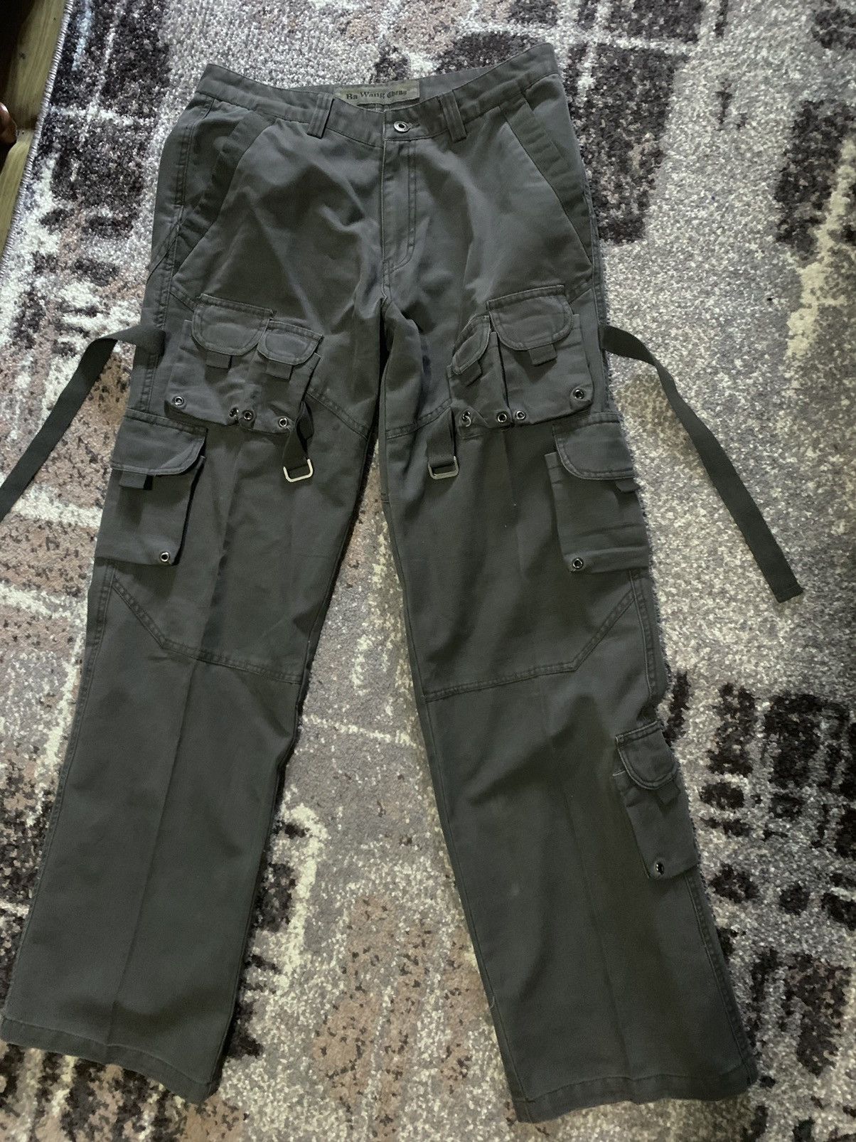 Vintage bucket pants multi pocket