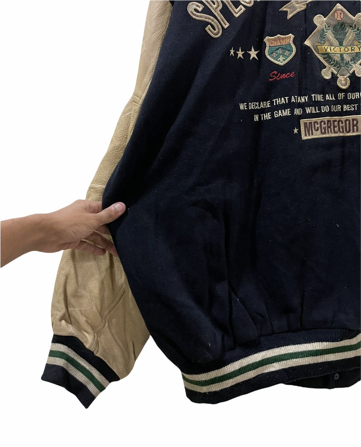 McGregor 🔥VERYRARE🔥Vintage Mcgregor Wool Leather Varsity Jacket Size US XXL / EU 58 / 5 - 6 Thumbnail