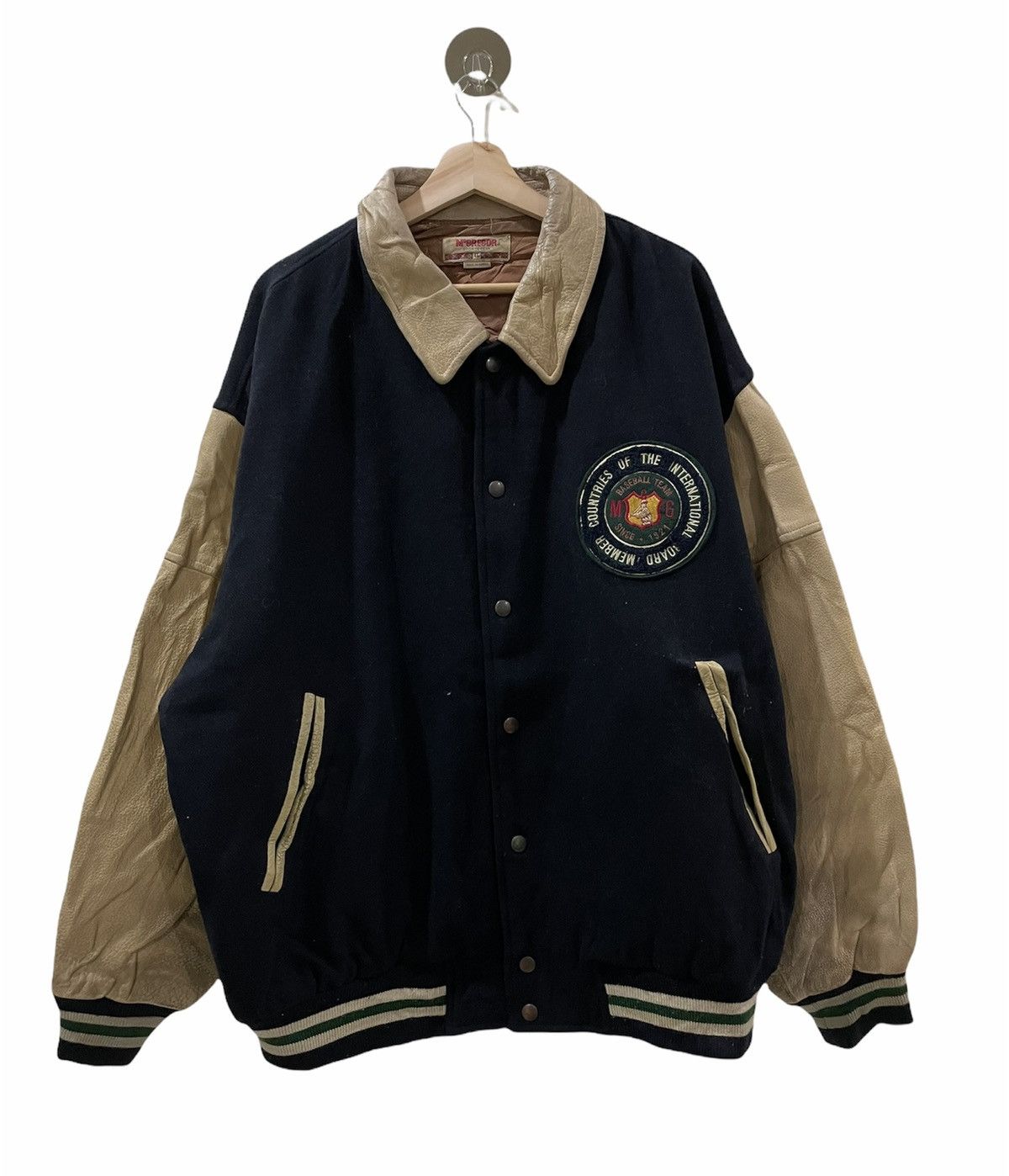 McGregor 🔥VERYRARE🔥Vintage Mcgregor Wool Leather Varsity Jacket Size US XXL / EU 58 / 5 - 2 Thumbnail