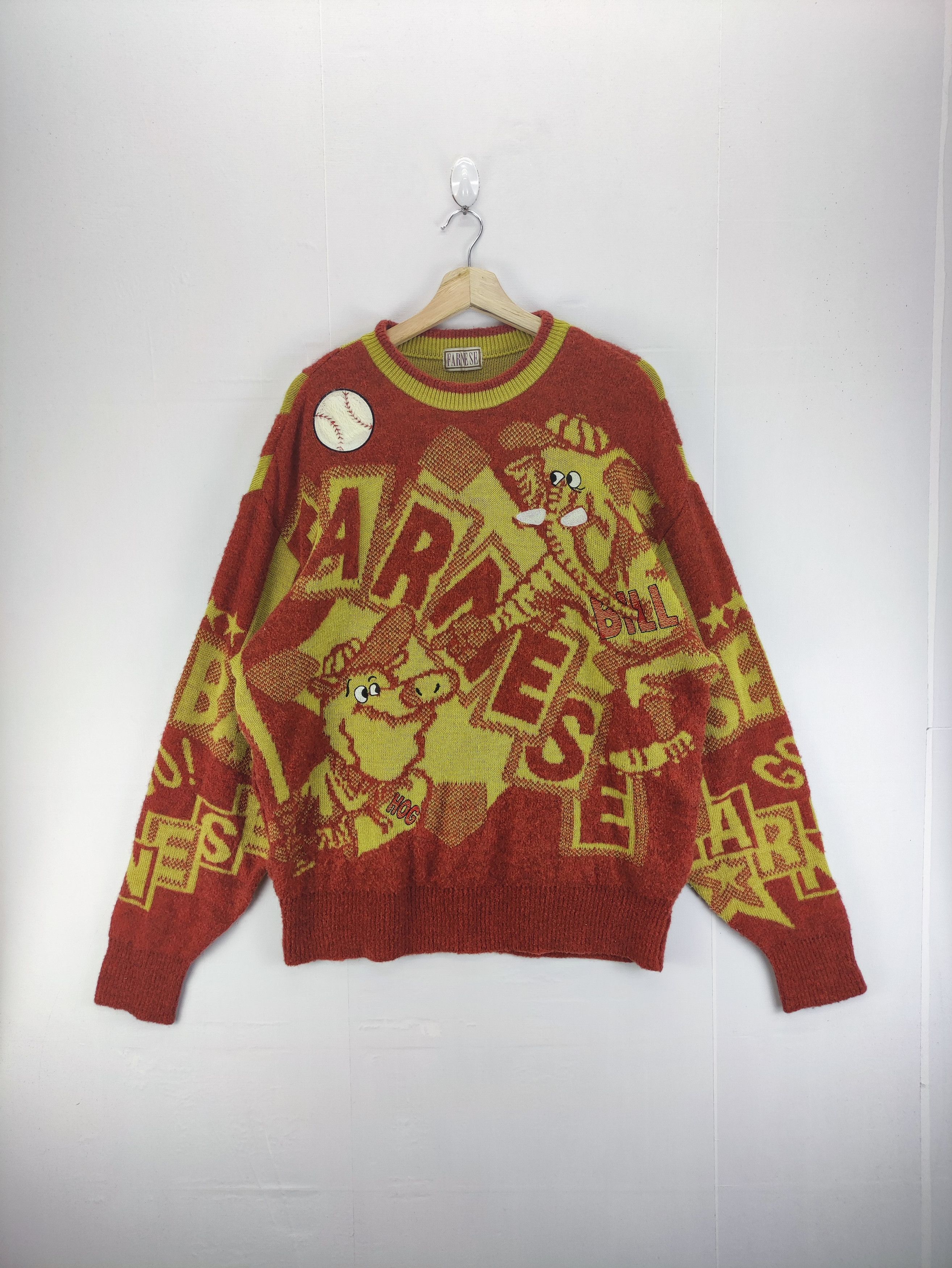Aran Isles Knitwear Vintage knit Wool Sweater Jumper By Farnese Size US XL / EU 56 / 4 - 1 Thumbnail