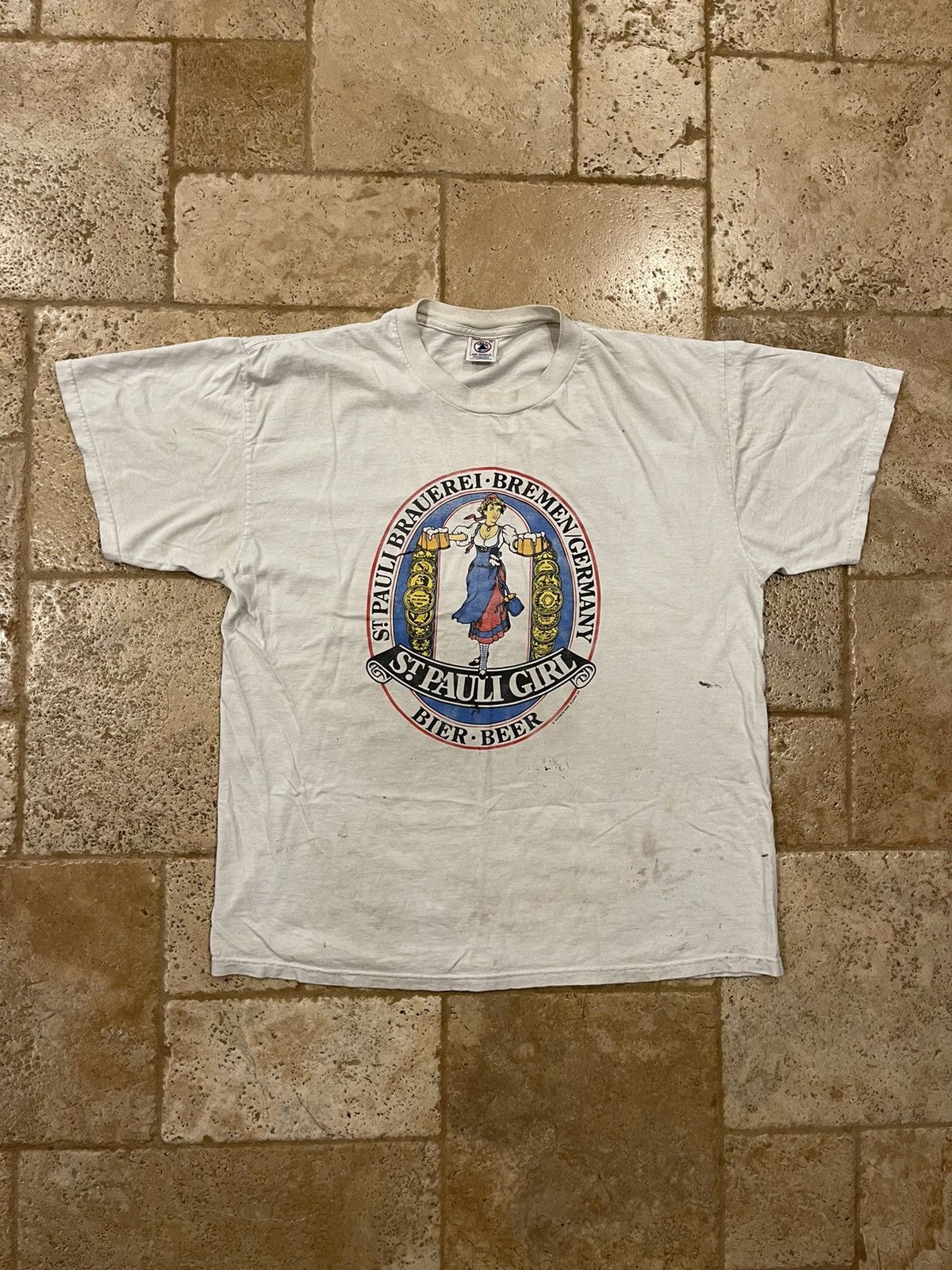 Vintage St Pauls Grill / Beer Vintage White Short Sleeve Tee Size US XL / EU 56 / 4 - 2 Thumbnail