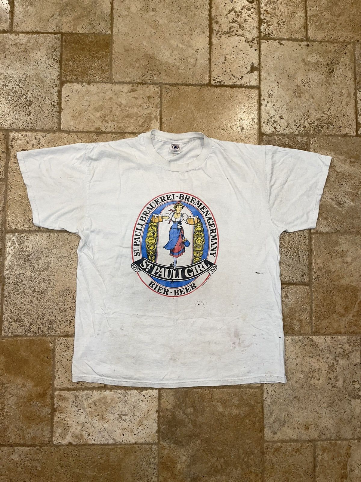 Vintage St Pauls Grill / Beer Vintage White Short Sleeve Tee Size US XL / EU 56 / 4 - 3 Thumbnail
