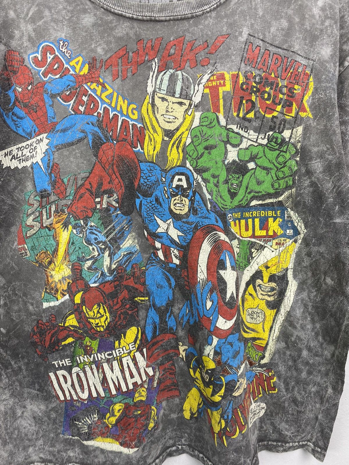 Marvel Comics Vintage Marvel Comics Tie Dye Tshirt Size US S / EU 44-46 / 1 - 4 Thumbnail