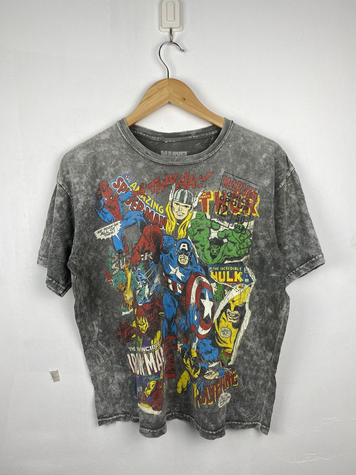 Marvel Comics Vintage Marvel Comics Tie Dye Tshirt Size US S / EU 44-46 / 1 - 1 Thumbnail