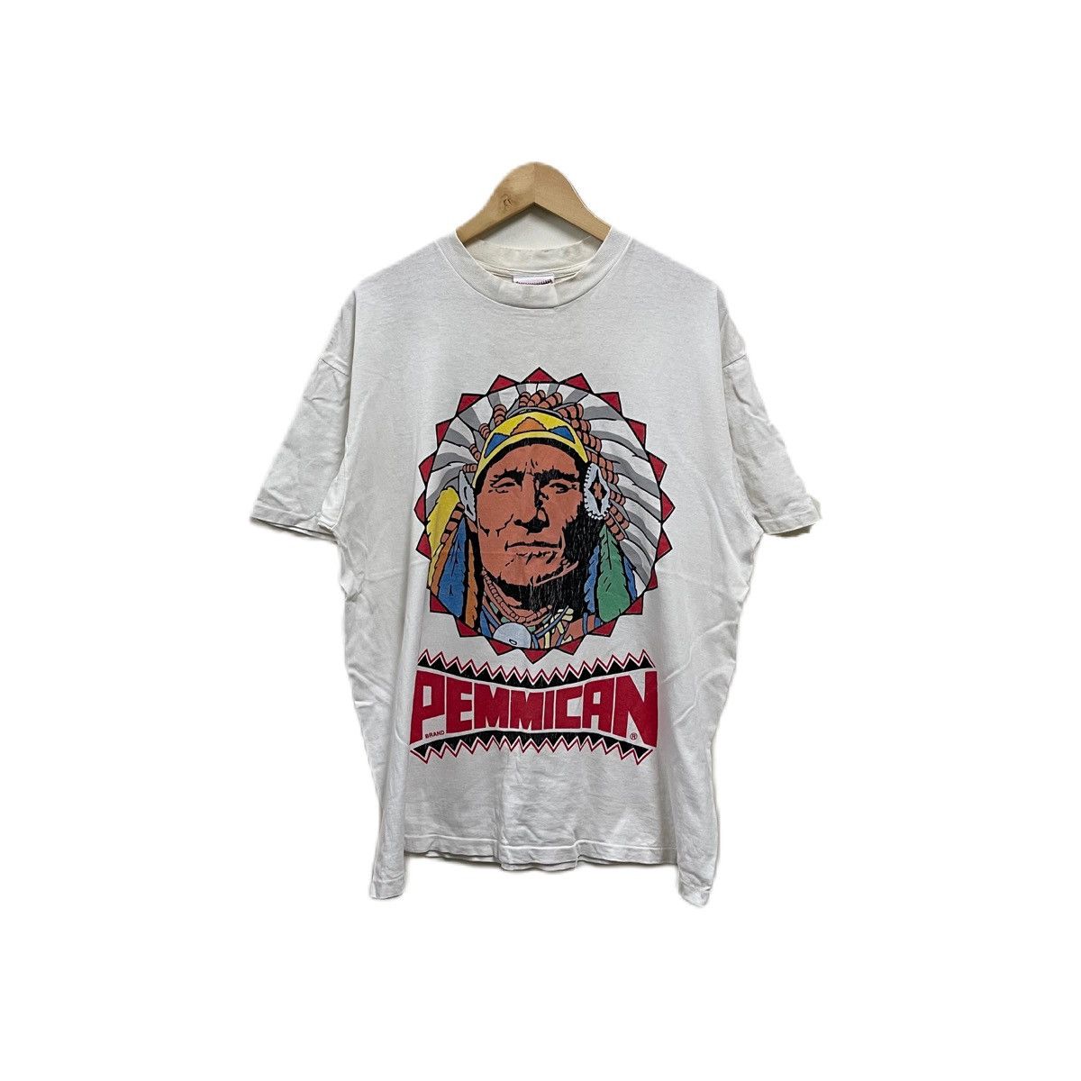 Delta Vintage 90s pemmican brand tshirt american native Size US XL / EU 56 / 4 - 1 Thumbnail