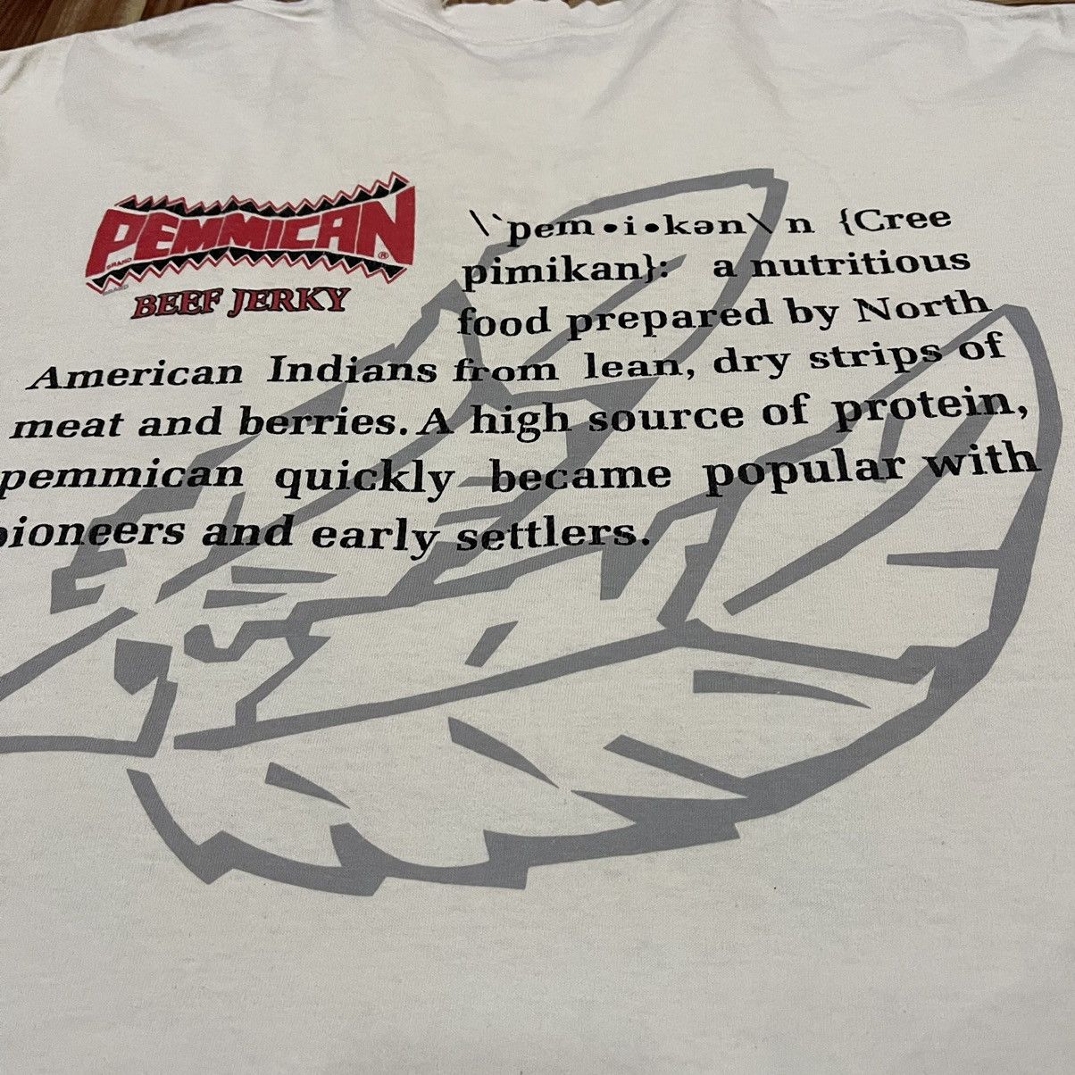 Delta Vintage 90s pemmican brand tshirt american native Size US XL / EU 56 / 4 - 4 Thumbnail