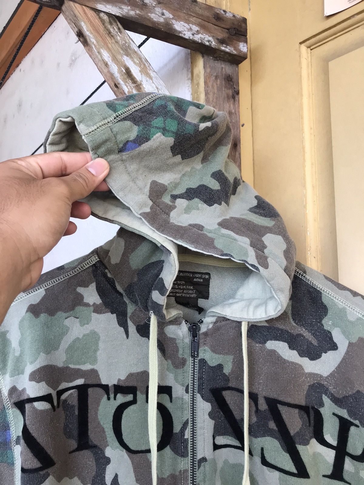 Stussy Rare❗️Vintage Stussy Camo Sweater Hoodie Inspired Bape Size US M / EU 48-50 / 2 - 12 Thumbnail