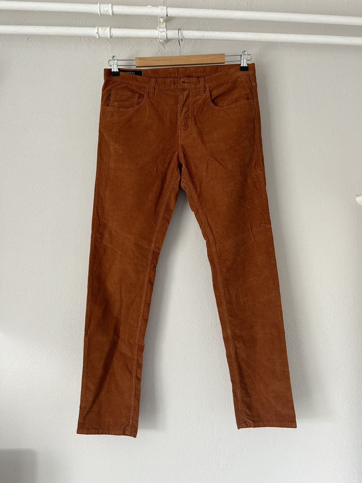 image of Gucci Corduroy Pants in Brown, Men's (Size 30)