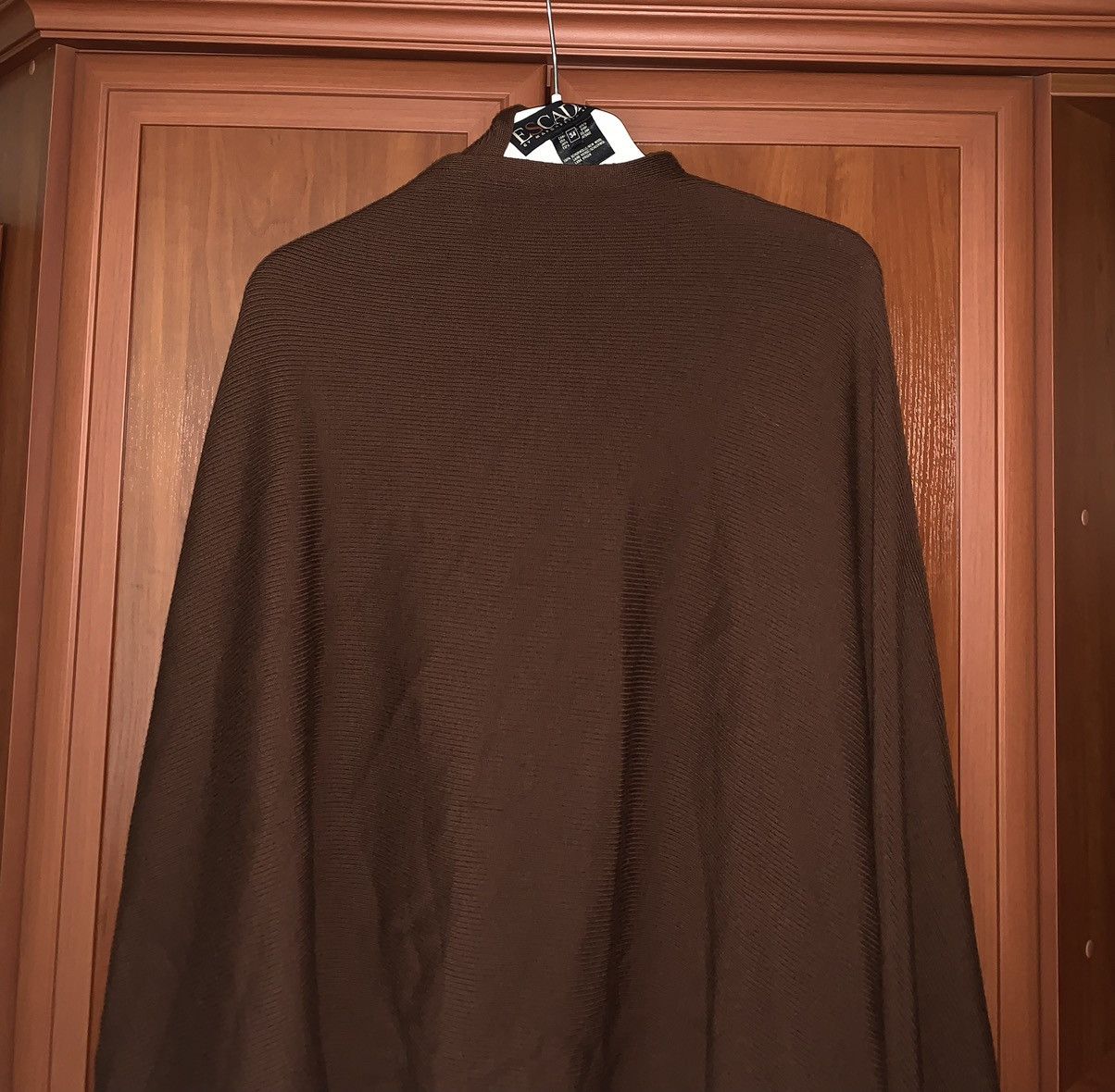 Escada × Escada Sport Escada by Margaretha ley 34 brown cape poncho sweater jacket Size XXS / US 00 / IT 34 - 14 Thumbnail