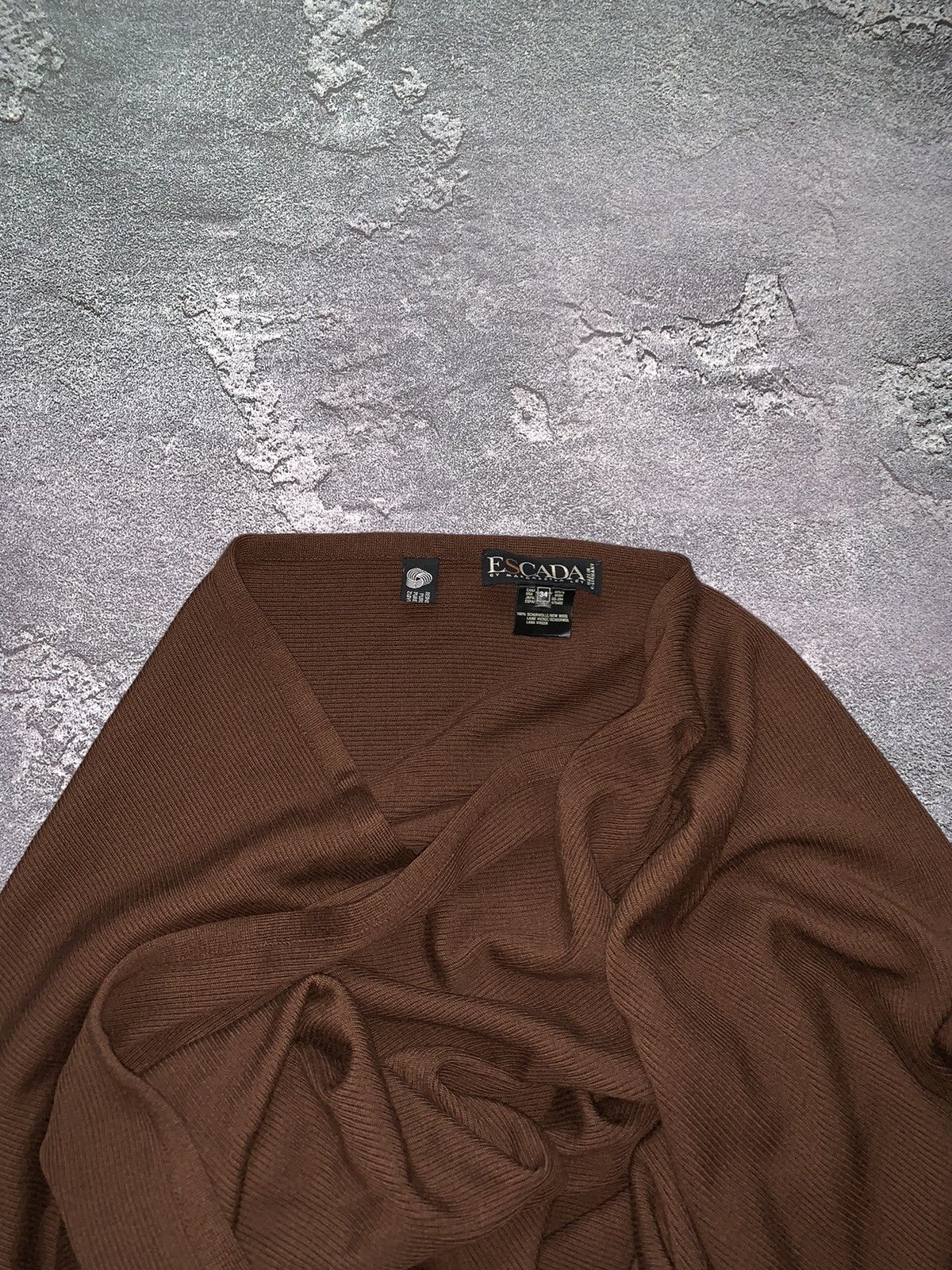 Escada × Escada Sport Escada by Margaretha ley 34 brown cape poncho sweater jacket Size XXS / US 00 / IT 34 - 3 Thumbnail