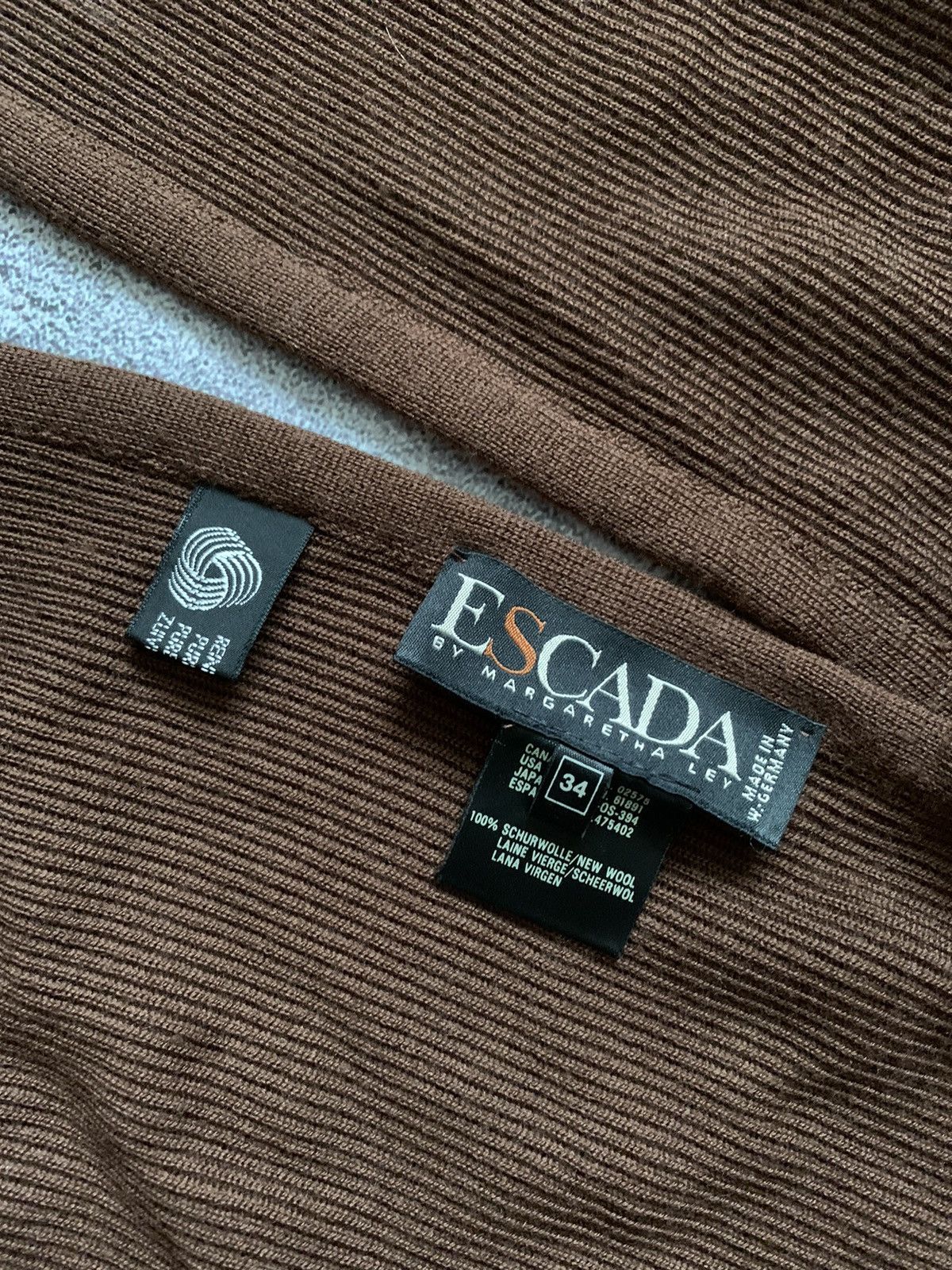 Escada × Escada Sport Escada by Margaretha ley 34 brown cape poncho sweater jacket Size XXS / US 00 / IT 34 - 4 Thumbnail