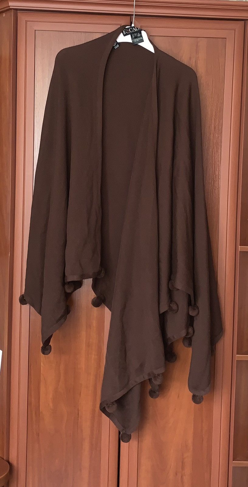Escada × Escada Sport Escada by Margaretha ley 34 brown cape poncho sweater jacket Size XXS / US 00 / IT 34 - 12 Thumbnail