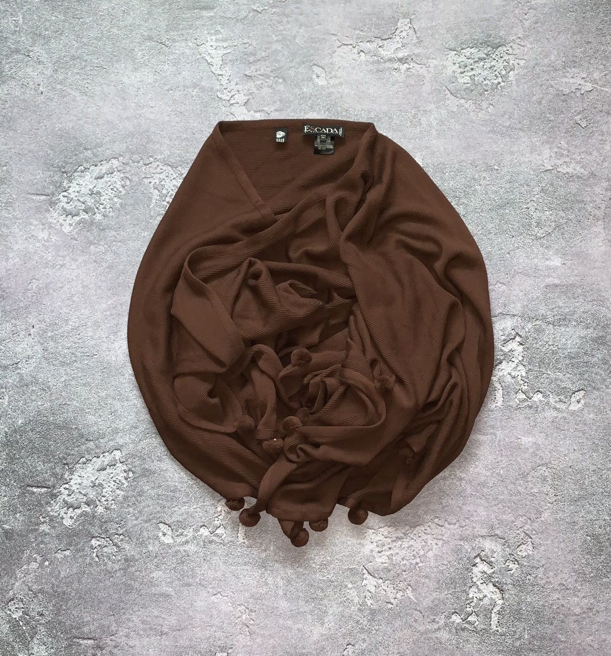Escada × Escada Sport Escada by Margaretha ley 34 brown cape poncho sweater jacket Size XXS / US 00 / IT 34 - 1 Thumbnail