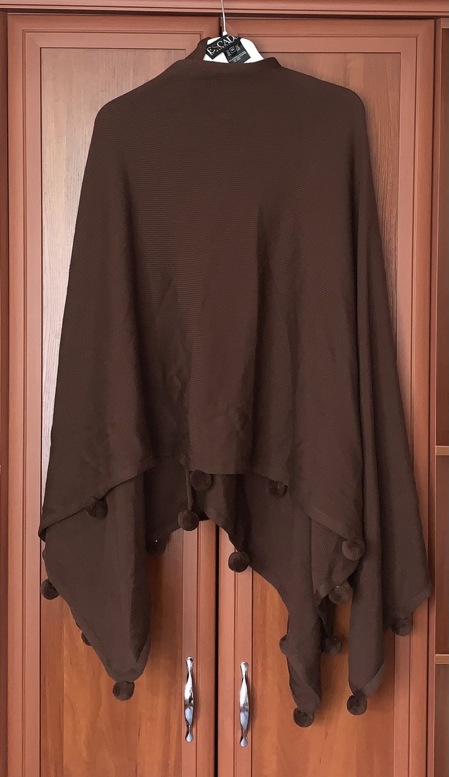 Escada × Escada Sport Escada by Margaretha ley 34 brown cape poncho sweater jacket Size XXS / US 00 / IT 34 - 13 Thumbnail