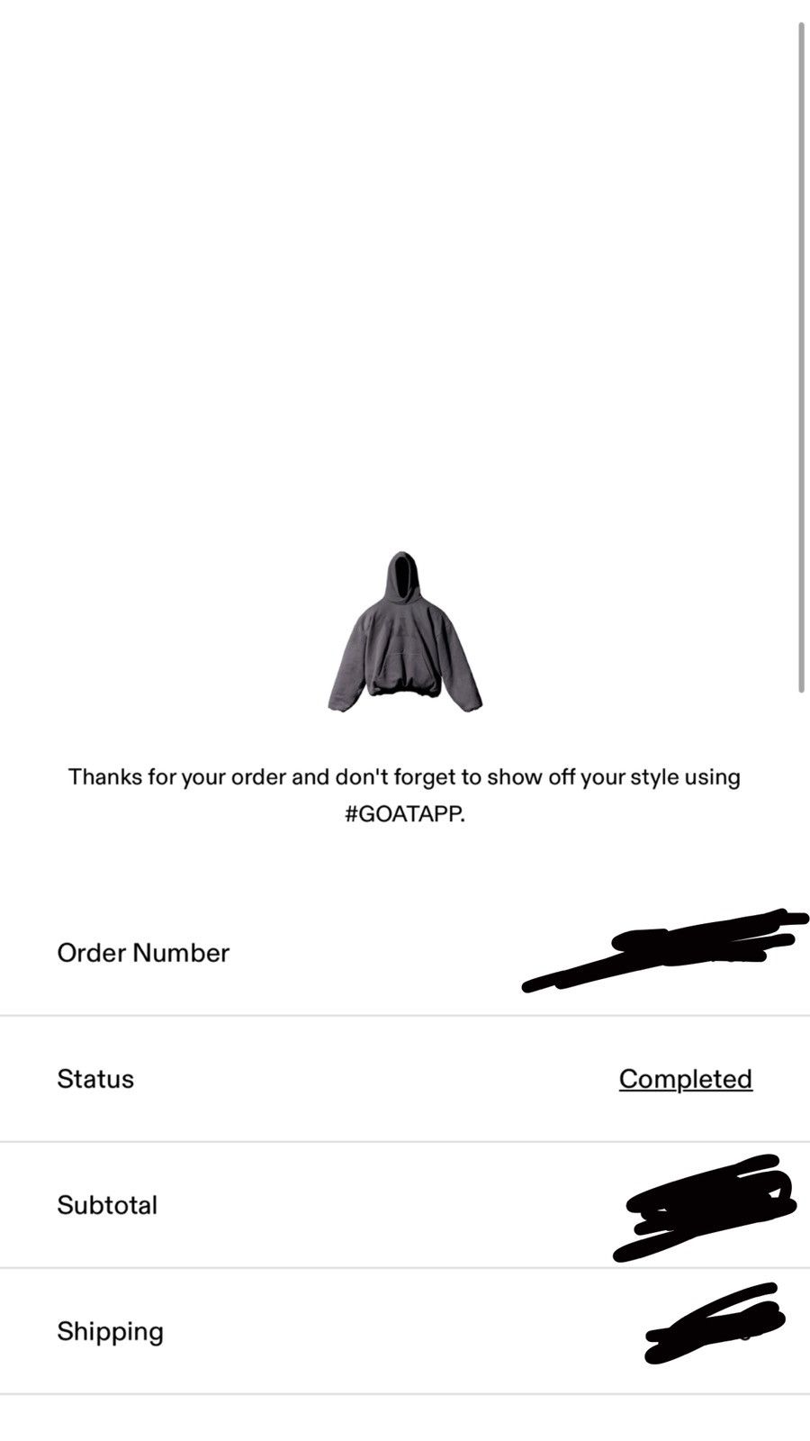 image of Yeezy/gap/balenciaga Dove Hoodie in Grey, Men's (Size Large)