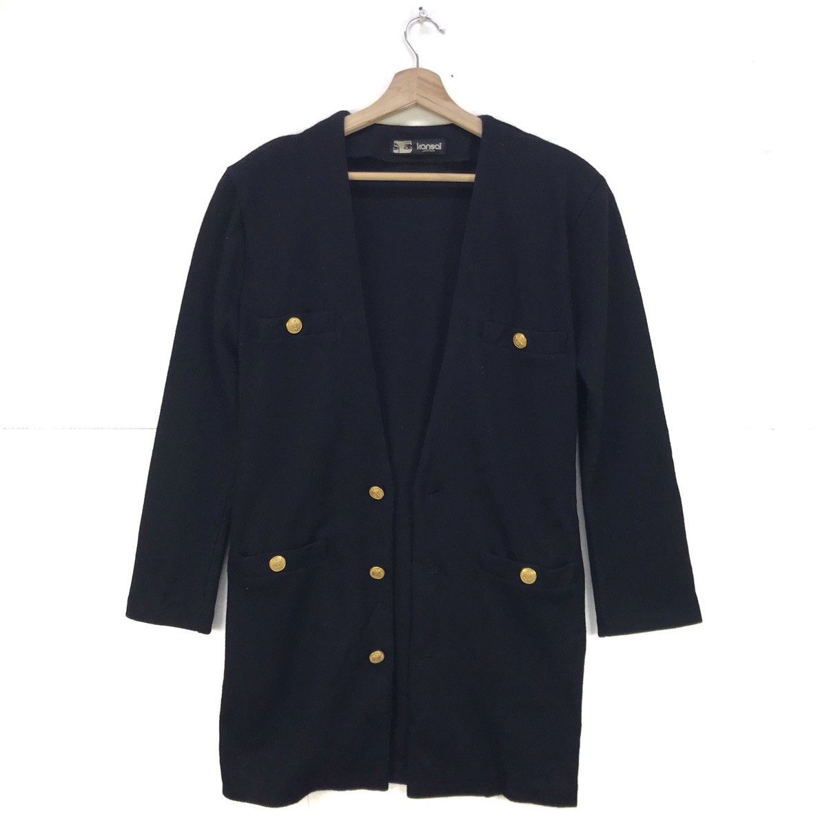 Kansai Yamamoto Early 90s Kansai Eye Wool Cardigan Jacket Size M / US 6-8 / IT 42-44 - 2 Thumbnail