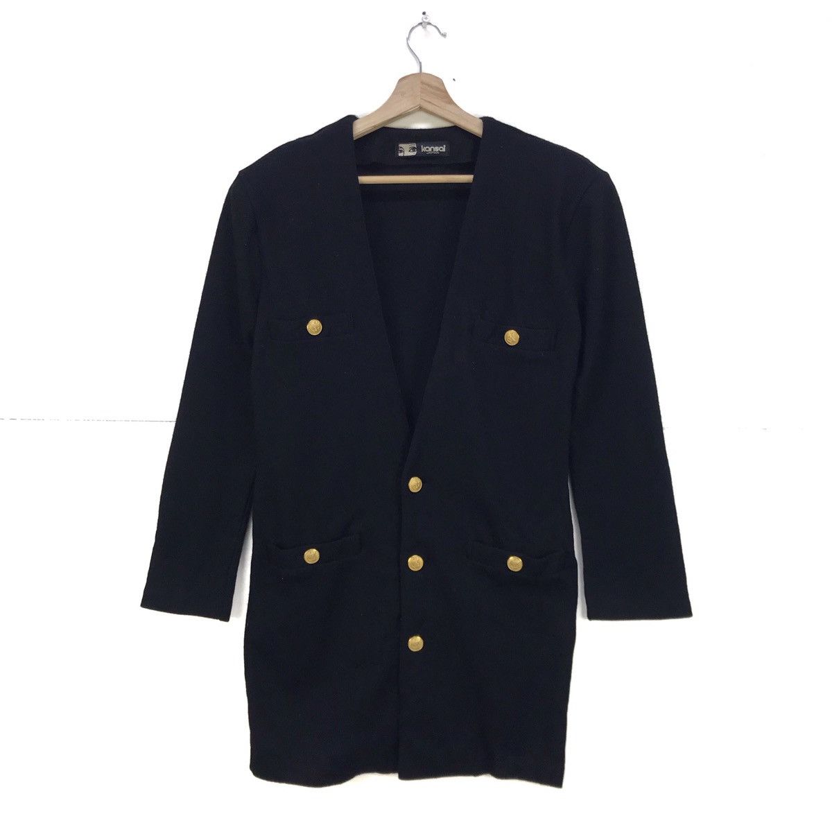 Kansai Yamamoto Early 90s Kansai Eye Wool Cardigan Jacket Size M / US 6-8 / IT 42-44 - 4 Thumbnail