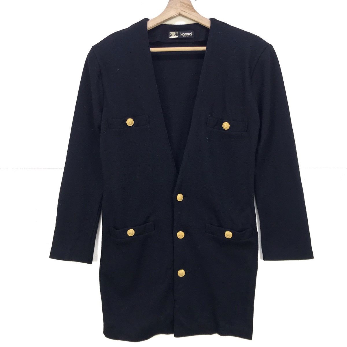 Kansai Yamamoto Early 90s Kansai Eye Wool Cardigan Jacket Size M / US 6-8 / IT 42-44 - 1 Thumbnail