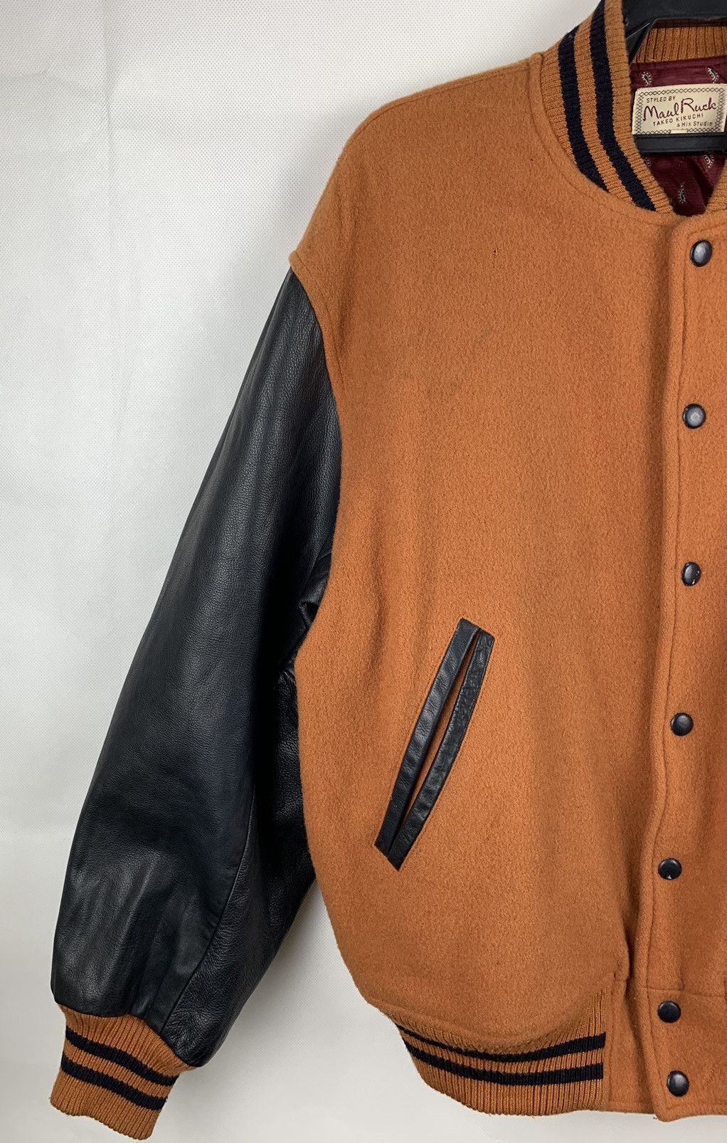 Takeo Kikuchi Maul Ruck x Takeo Kikuchi And His Studio Wool Varsity Jacket Size US XL / EU 56 / 4 - 10 Thumbnail
