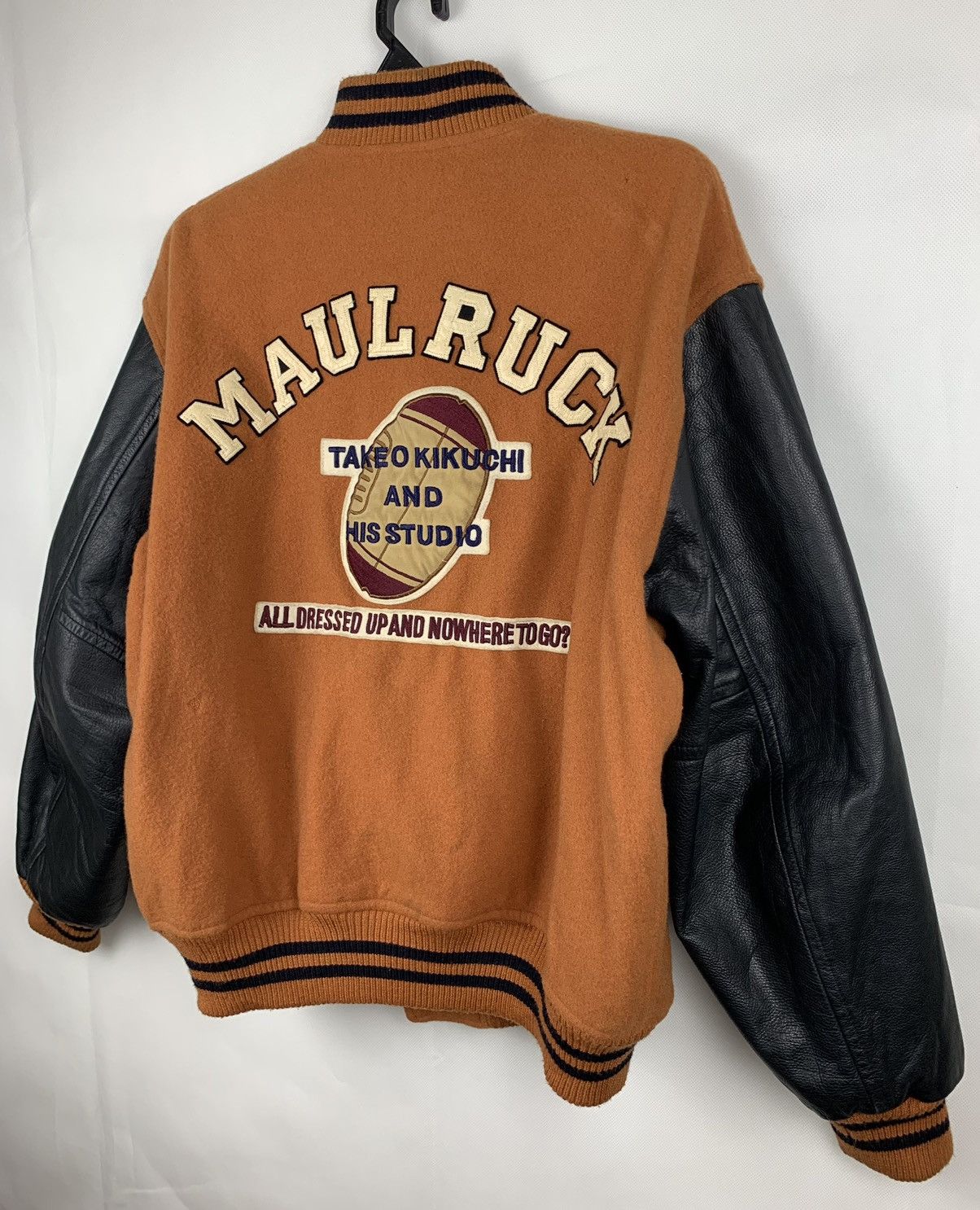 Takeo Kikuchi Maul Ruck x Takeo Kikuchi And His Studio Wool Varsity Jacket Size US XL / EU 56 / 4 - 8 Thumbnail