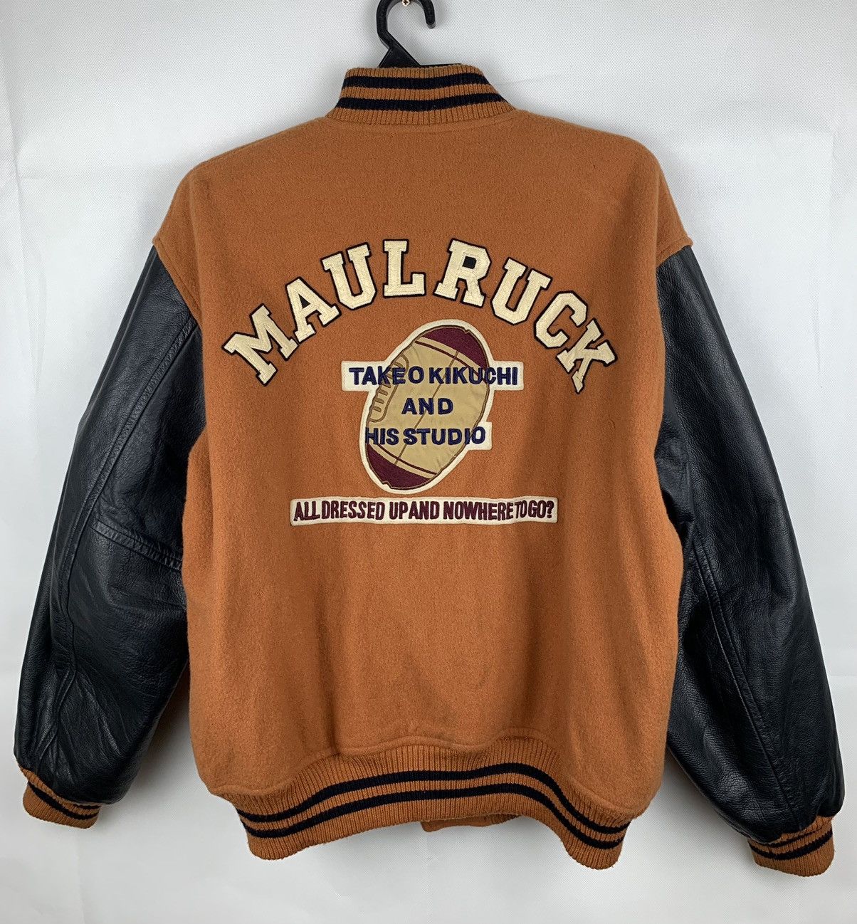 Takeo Kikuchi Maul Ruck x Takeo Kikuchi And His Studio Wool Varsity Jacket Size US XL / EU 56 / 4 - 6 Thumbnail