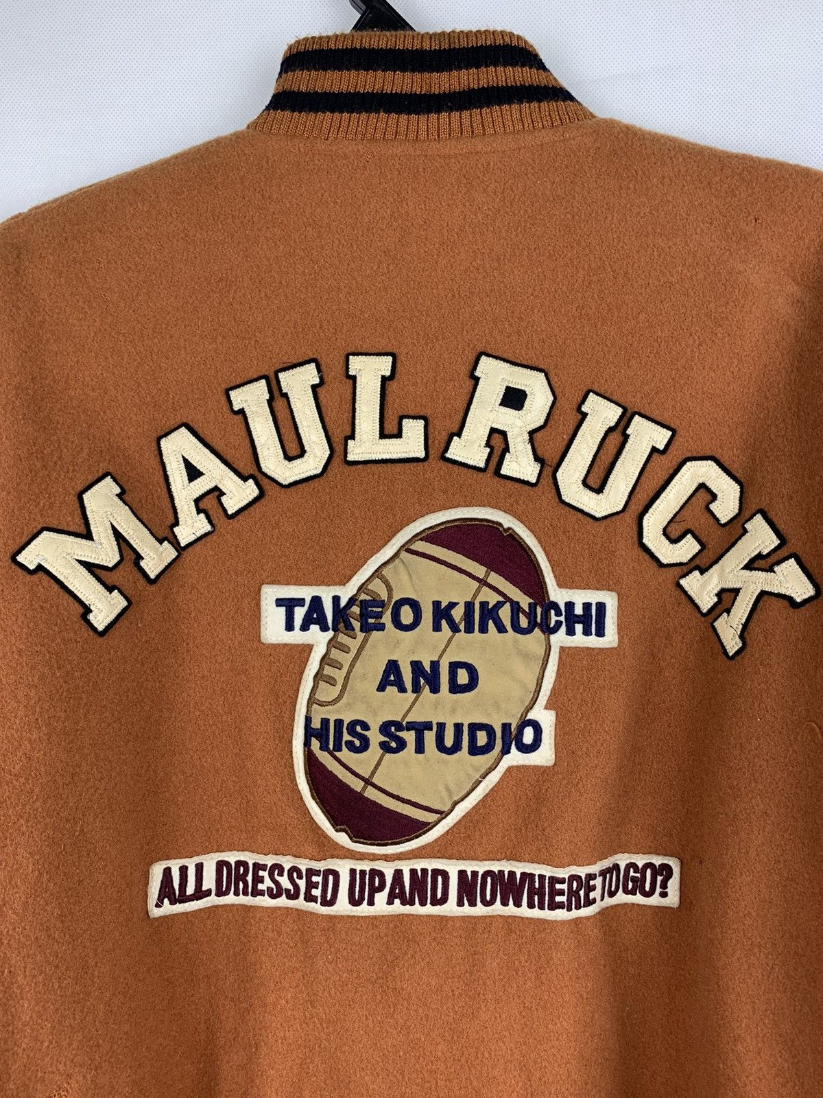 Takeo Kikuchi Maul Ruck x Takeo Kikuchi And His Studio Wool Varsity Jacket Size US XL / EU 56 / 4 - 16 Thumbnail