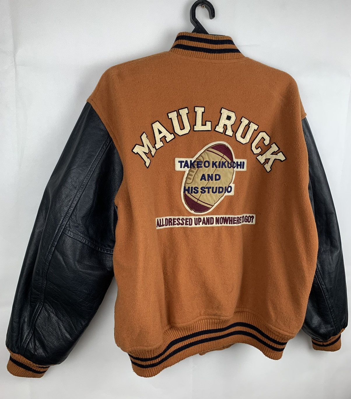 Takeo Kikuchi Maul Ruck x Takeo Kikuchi And His Studio Wool Varsity Jacket Size US XL / EU 56 / 4 - 7 Thumbnail