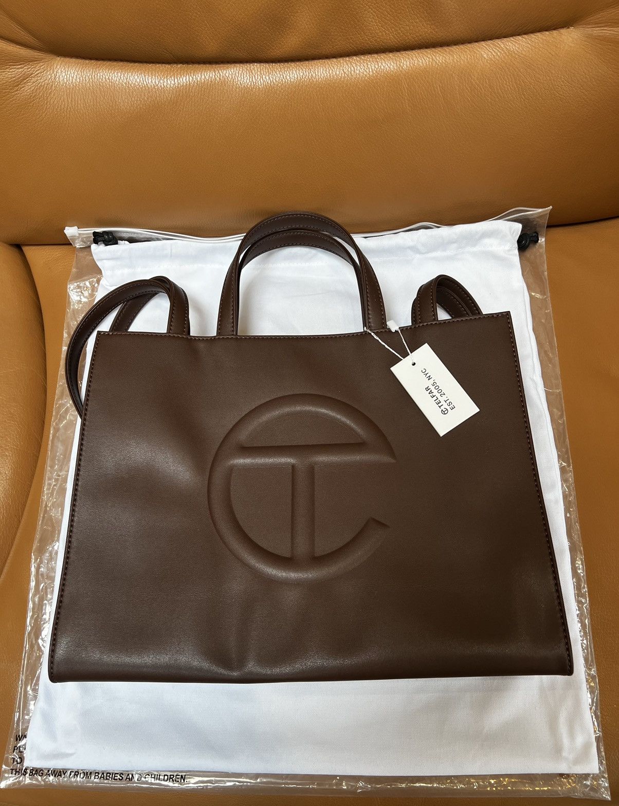 Telfar Bag Chocolate Grailed