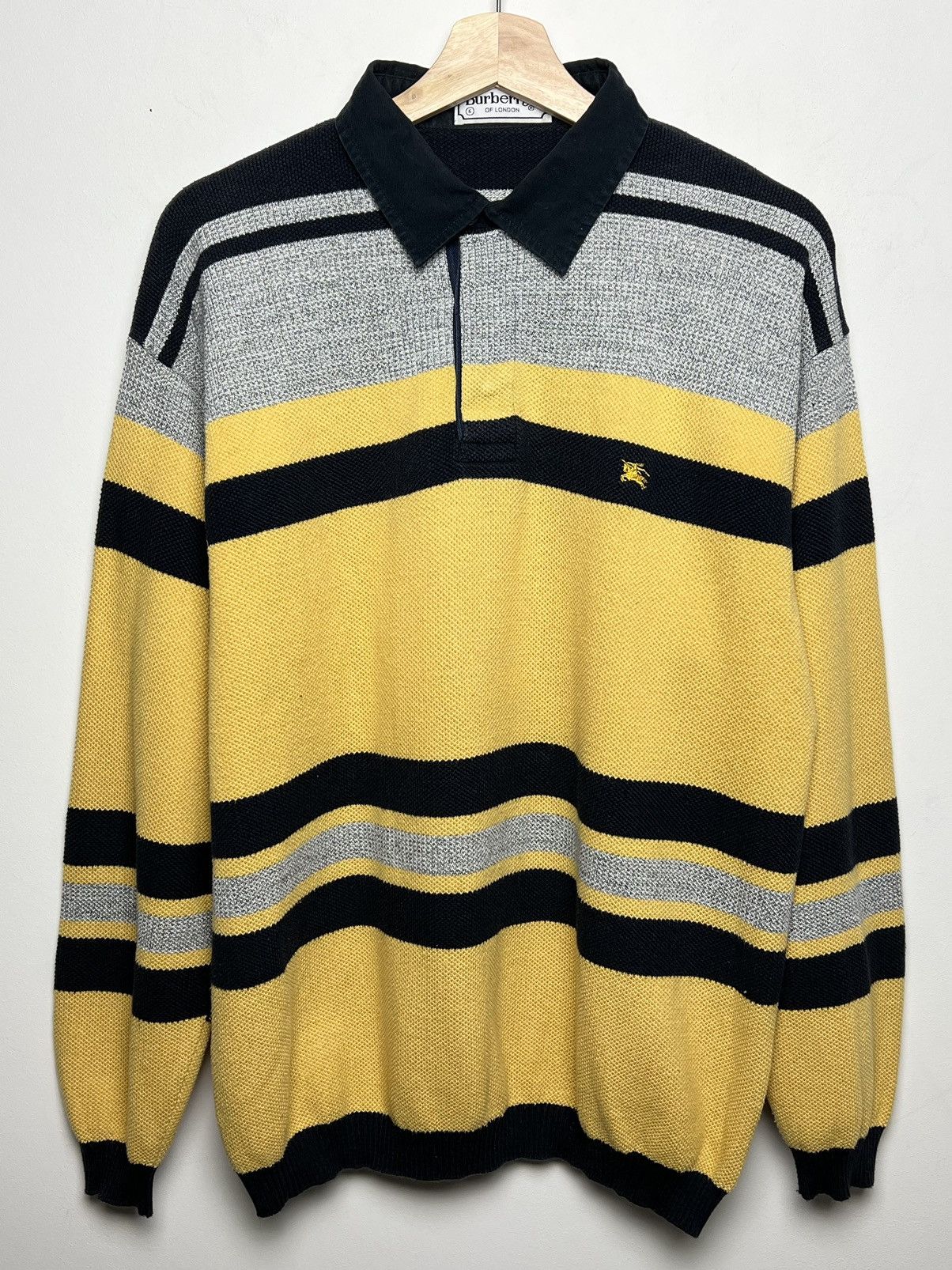 image of Burberry Rugby Shirt Vintage, Men's (Size Large)