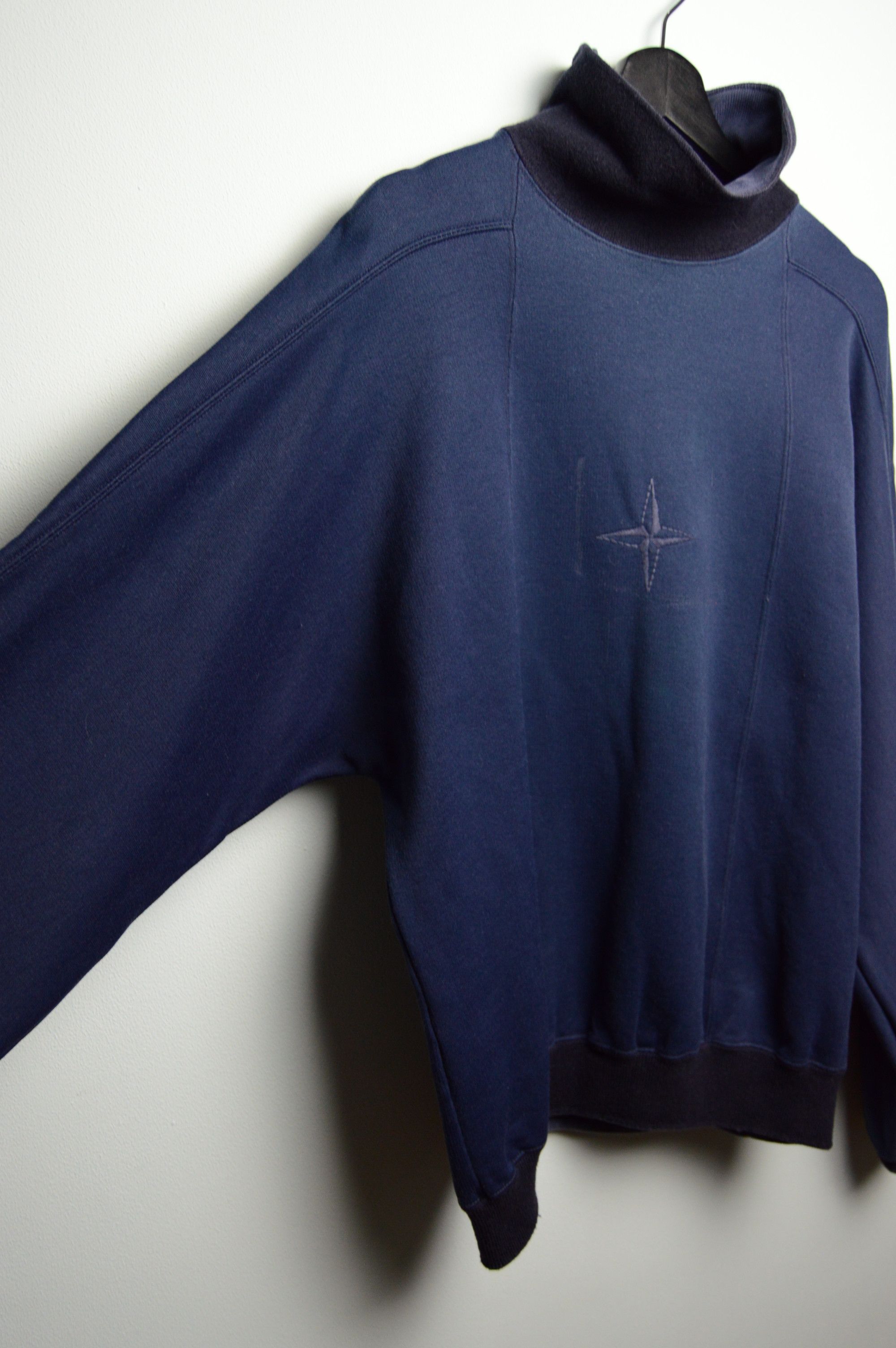 Stone Island stone island mock neck sweatshirt rare archive 1991 Size US L / EU 52-54 / 3 - 6 Thumbnail