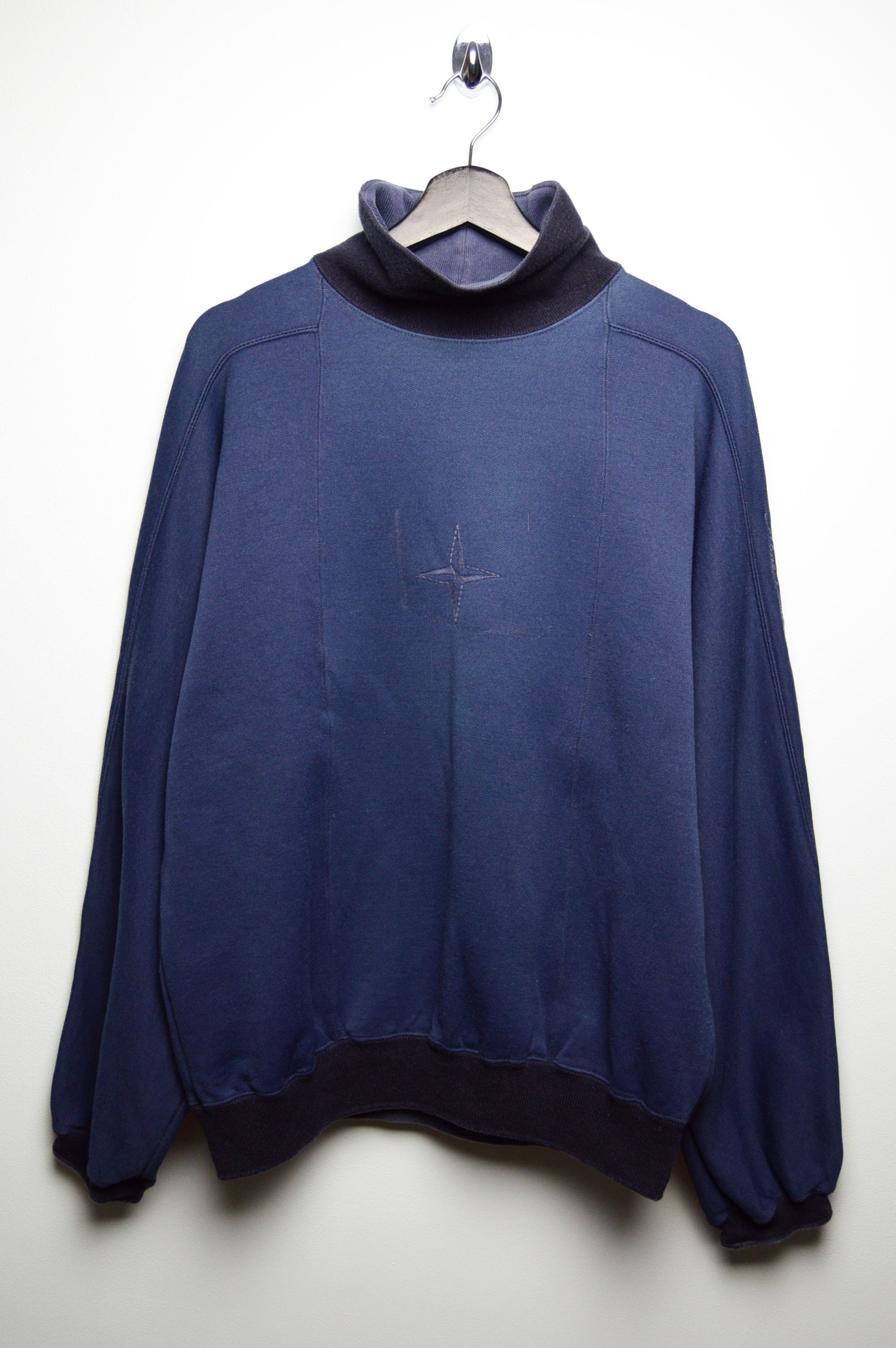 Stone Island stone island mock neck sweatshirt rare archive 1991 Size US L / EU 52-54 / 3 - 2 Thumbnail