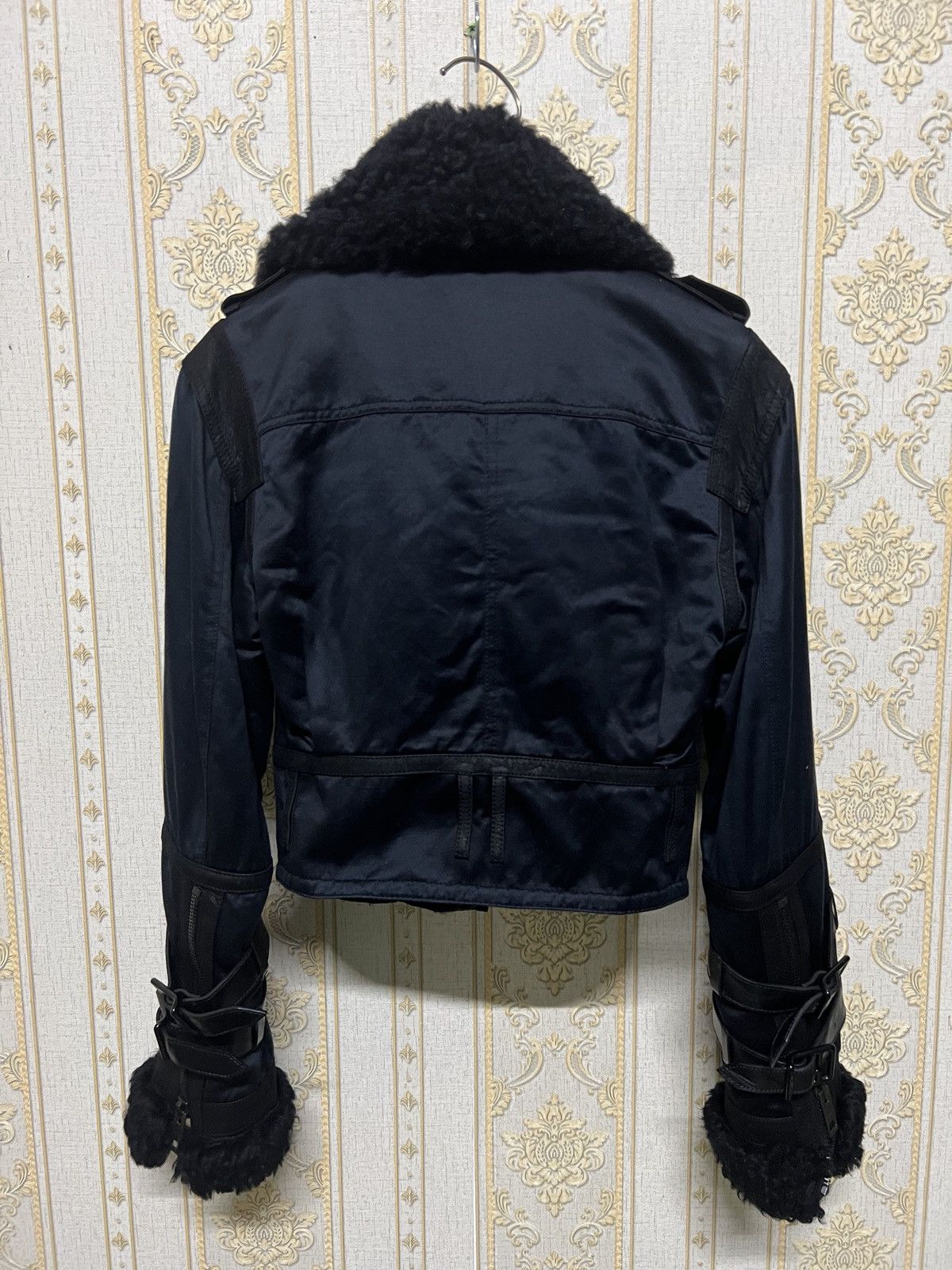 Burberry Prorsum Burberry Prorsum Shearling Aviator Belted Jacket Size XS / US 0-2 / IT 36-38 - 3 Thumbnail