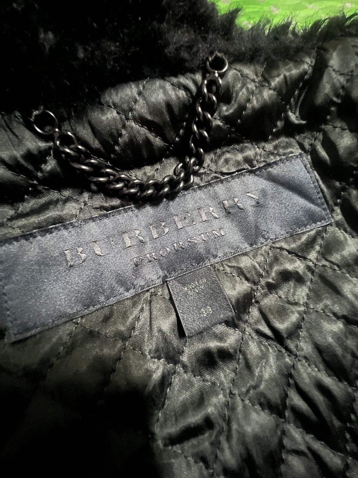 Burberry Prorsum Burberry Prorsum Shearling Aviator Belted Jacket Size XS / US 0-2 / IT 36-38 - 7 Thumbnail