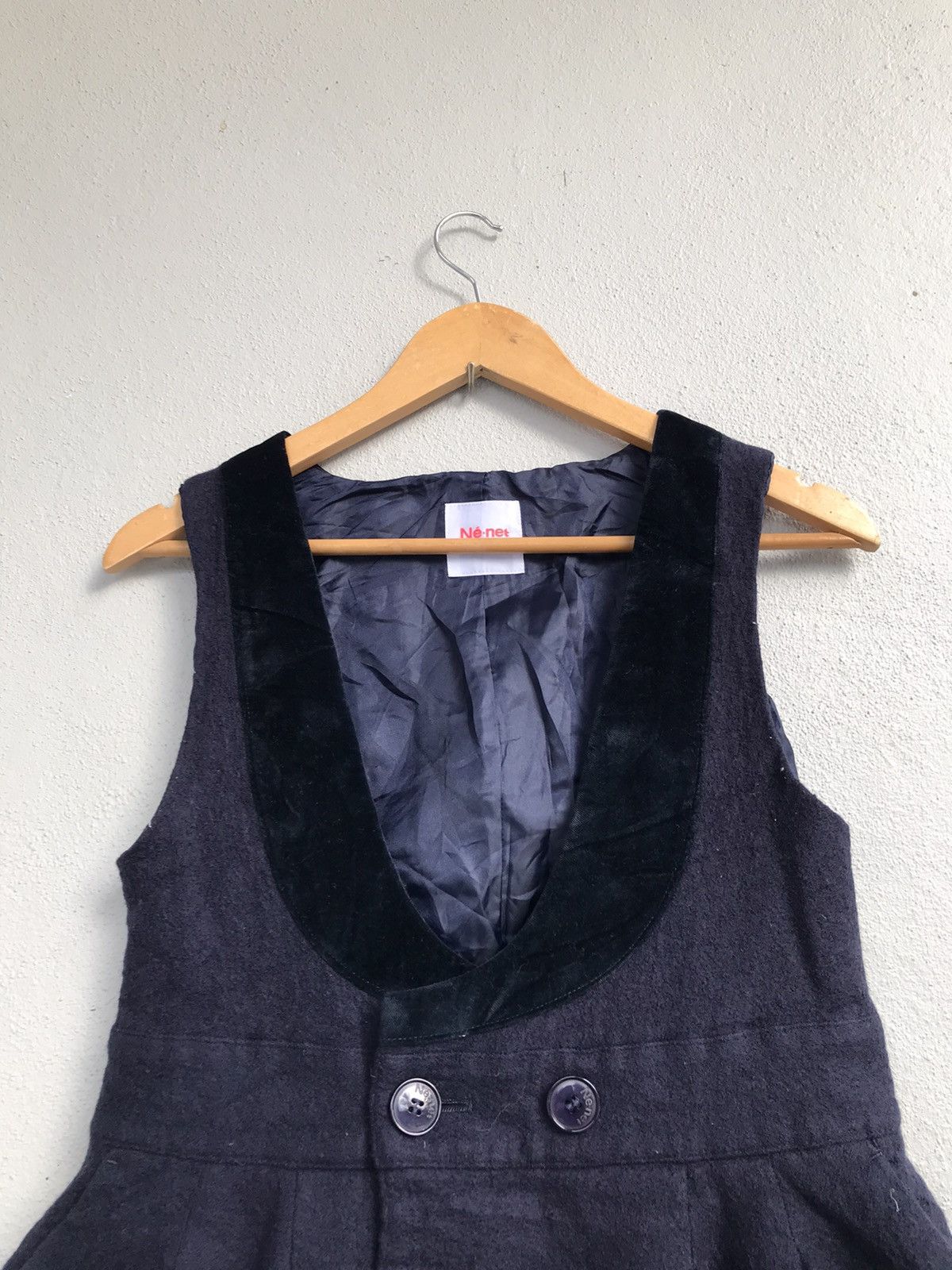 Issey Miyake × Japanese Brand × Vintage Issey Miyake Ne-net Wool Top Size XS / US 0-2 / IT 36-38 - 2 Thumbnail