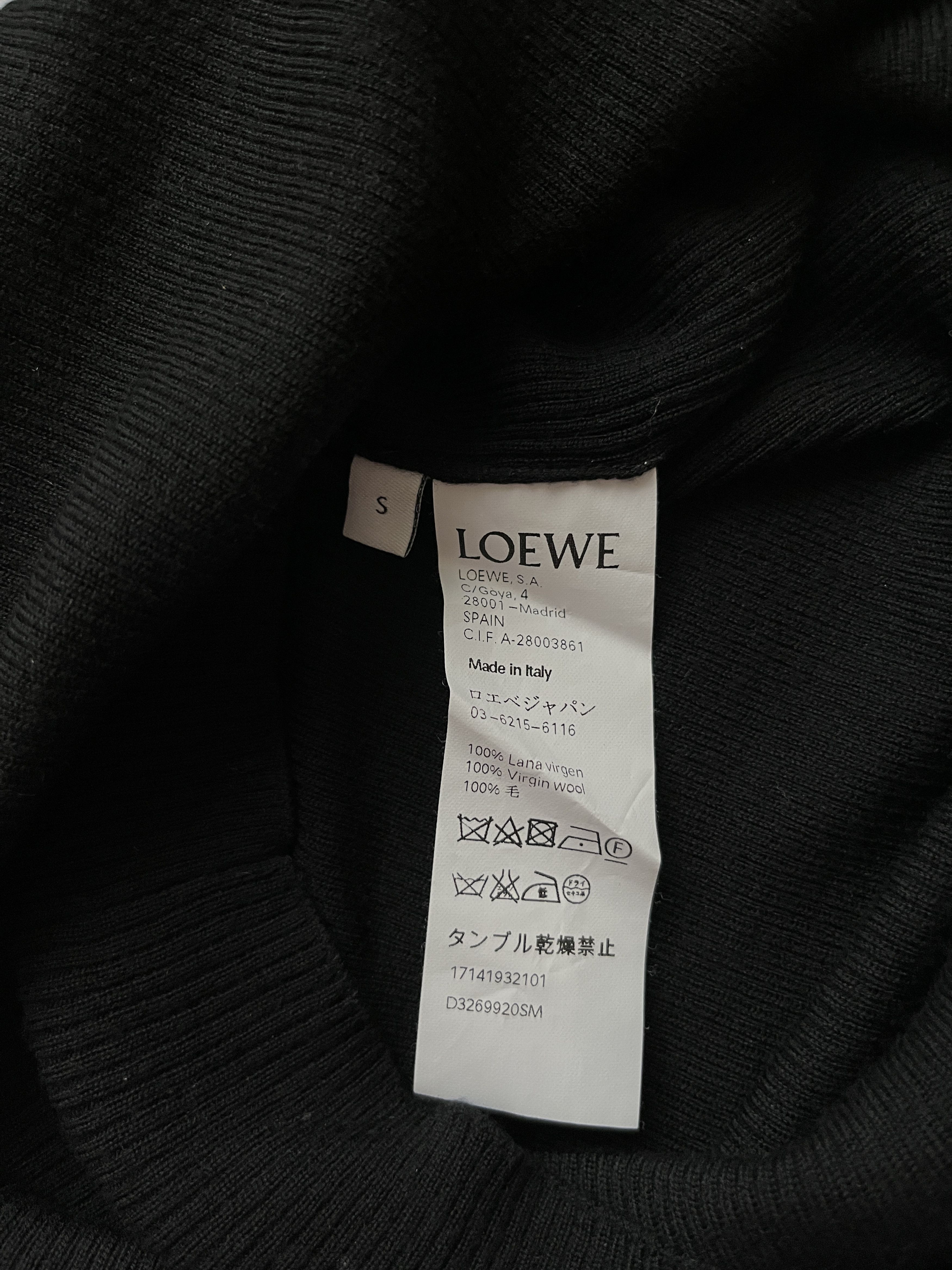 JW Anderson ⚡️QUICK SALE⚡️Loewe Black/Grey Wool Mockneck Sweater Size S / US 4 / IT 40 - 4 Thumbnail