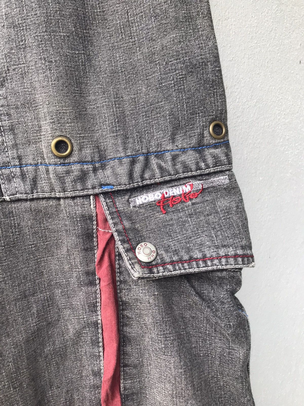 Vintage Japanese Brand Hobo Denim Baggy Cargo Size US 29 - 7 Thumbnail
