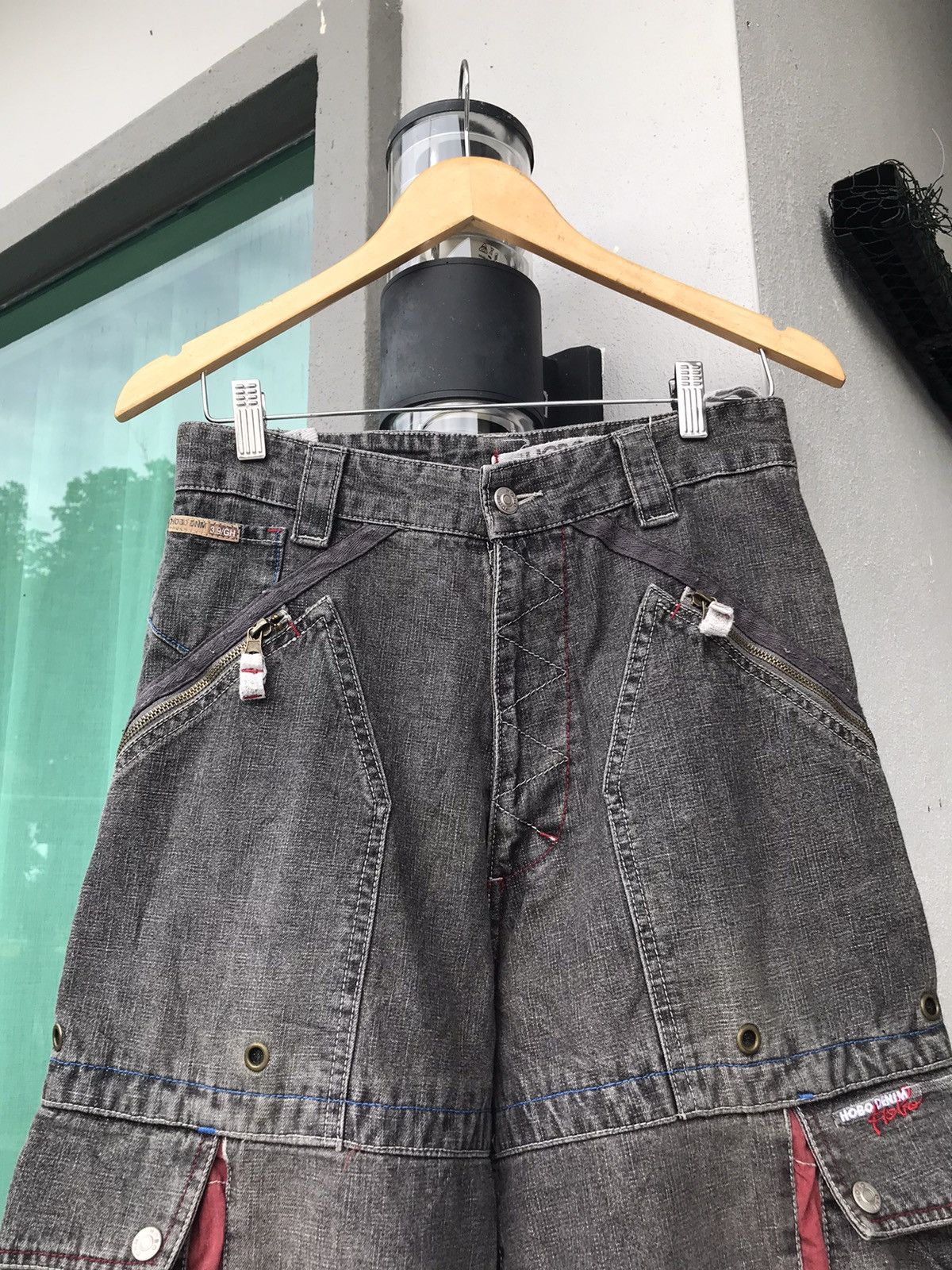 Vintage Japanese Brand Hobo Denim Baggy Cargo Size US 29 - 2 Thumbnail