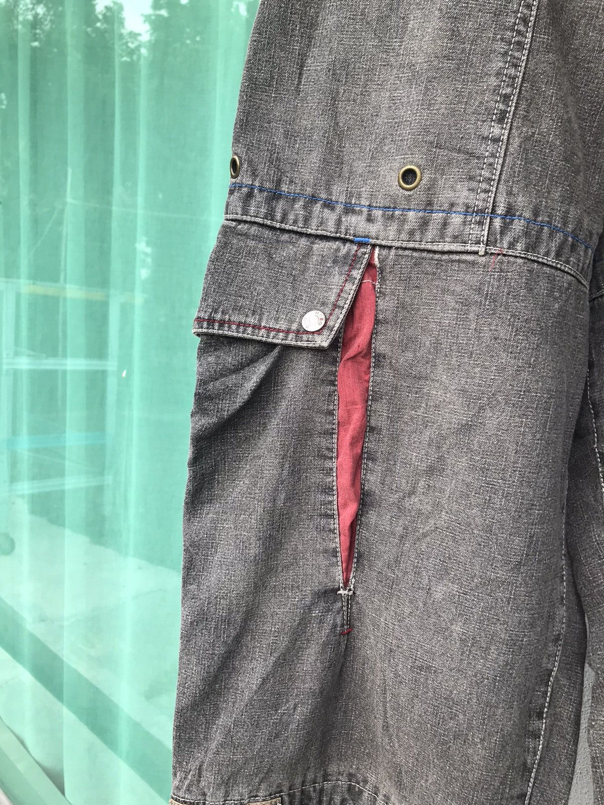 Vintage Japanese Brand Hobo Denim Baggy Cargo Size US 29 - 5 Thumbnail
