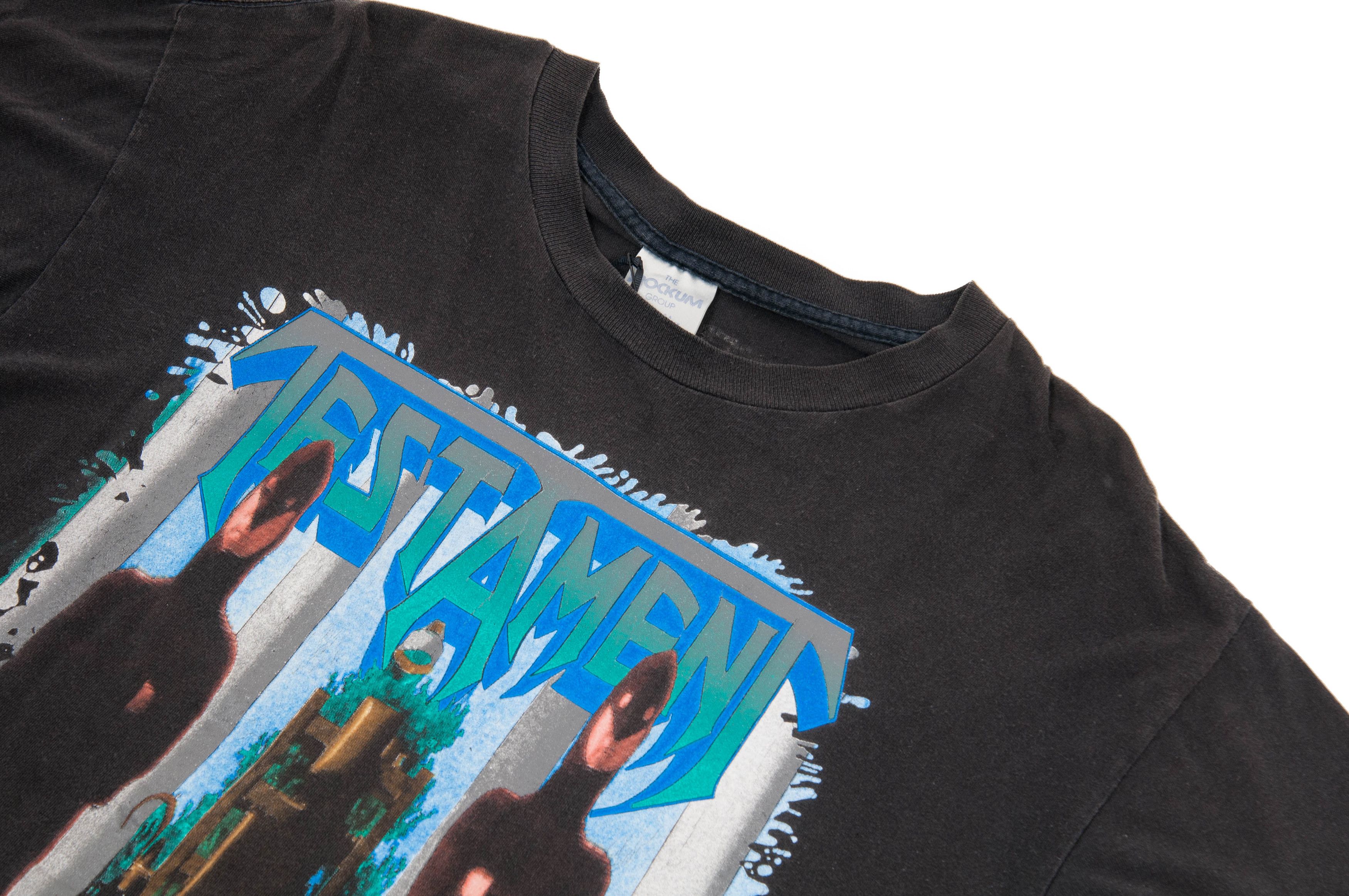 Vintage 1992 Testament Rock Tshirt Size US XL / EU 56 / 4 - 4 Thumbnail